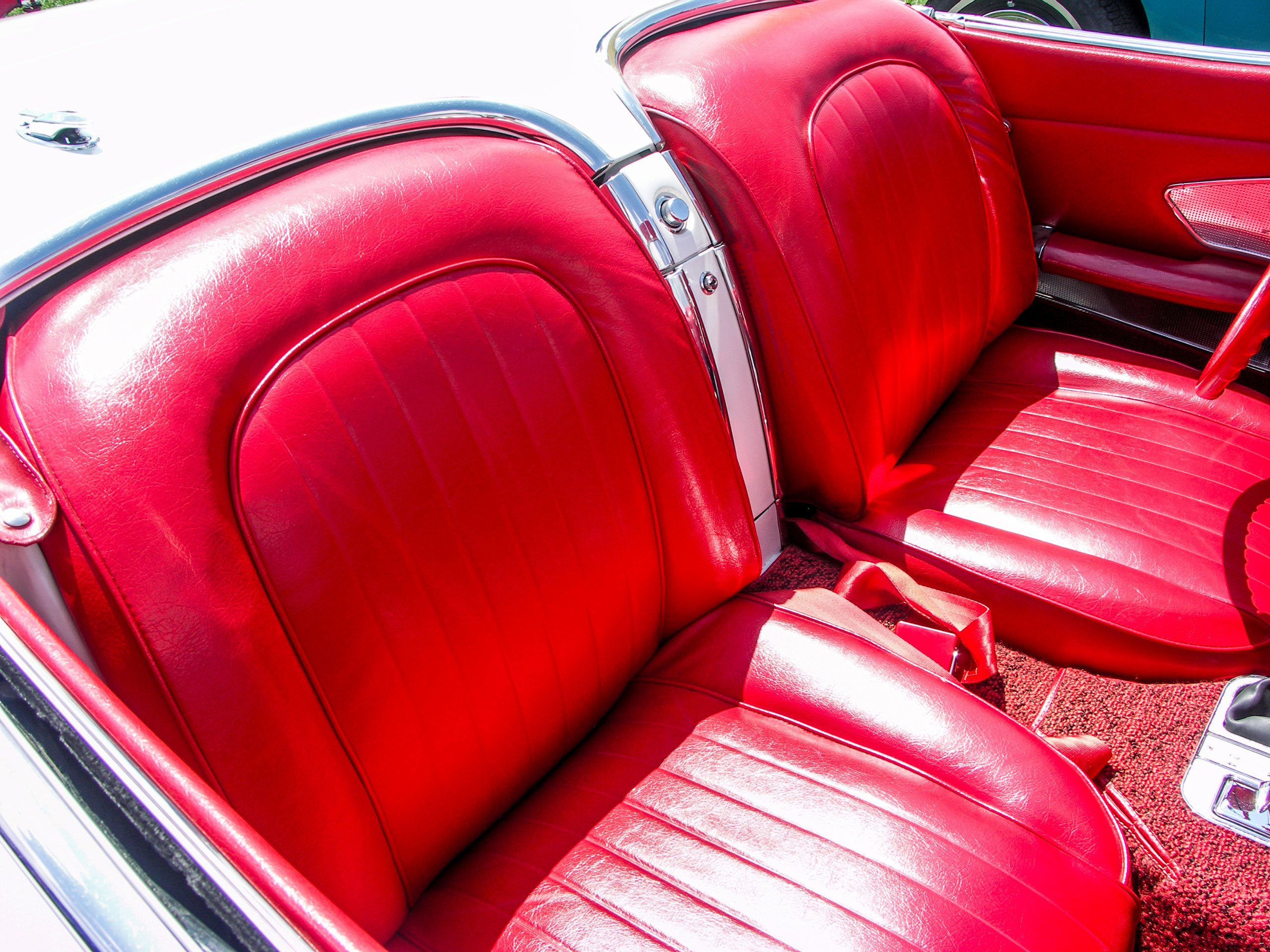 1960 Corvette C1 Vinyl Seat Covers- Red CA-416835 