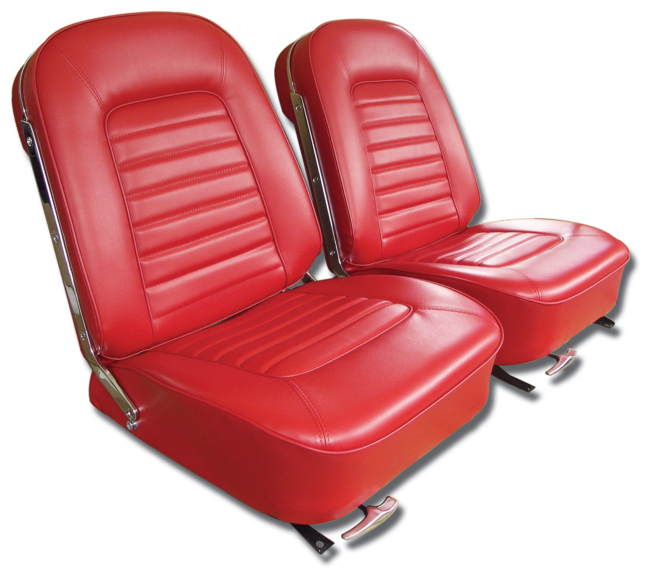 1966 Corvette C2 Vinyl Seat Covers- Red CA-417430 