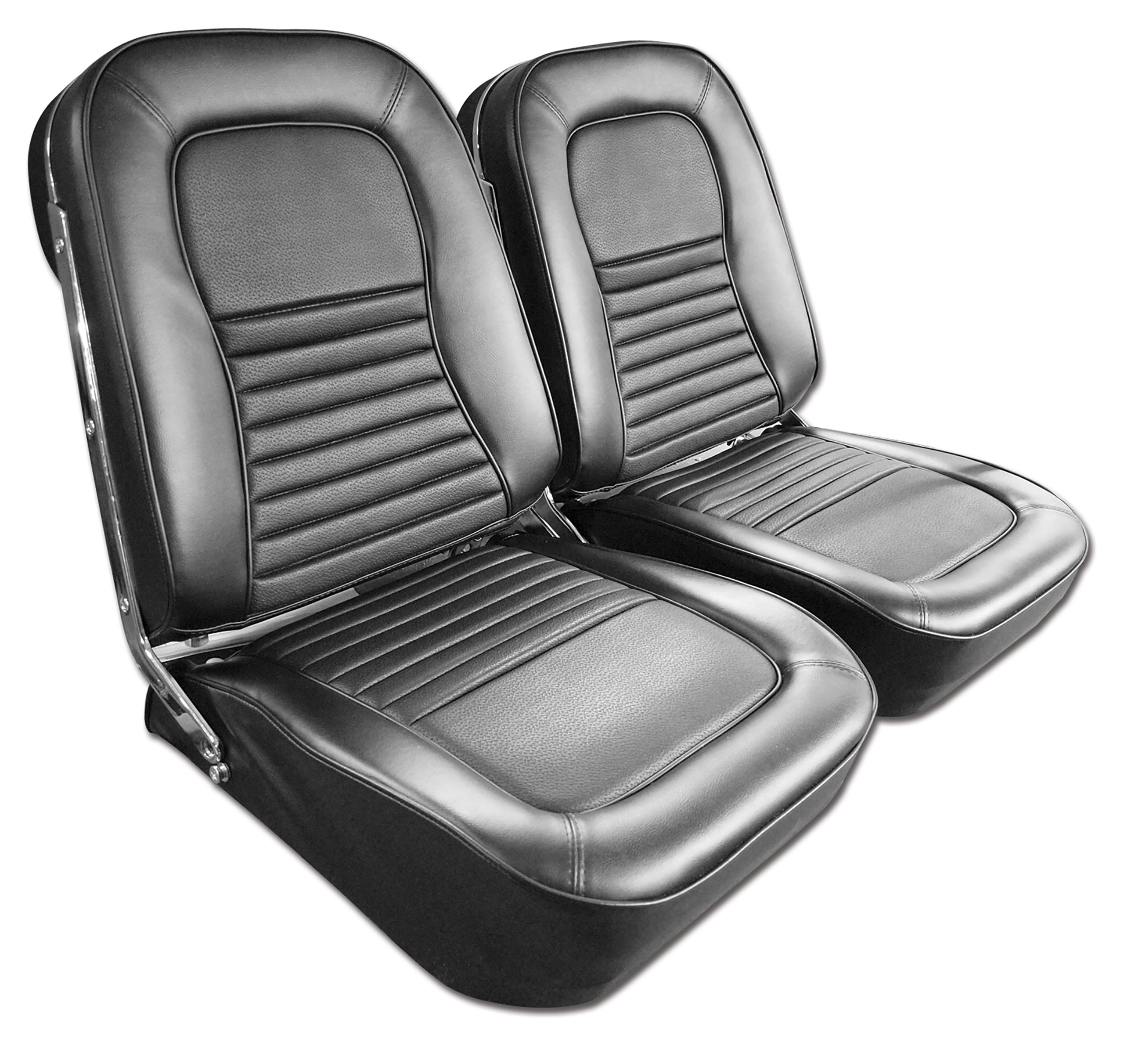 1967 Corvette C2 Vinyl Seat Covers- Black CA-417520 