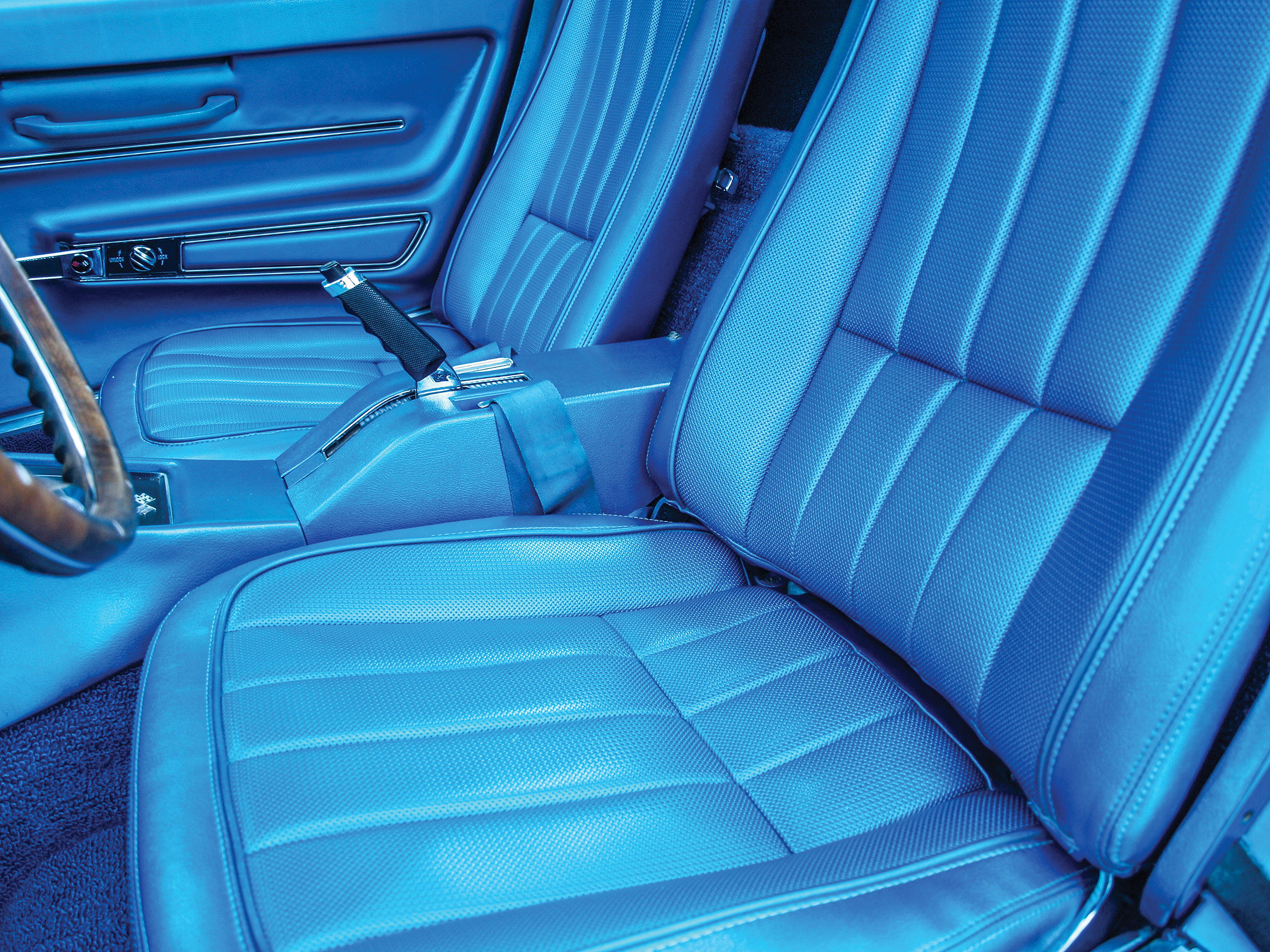 1968 Corvette C3 Vinyl Seat Covers- Bright Blue CA-417641 