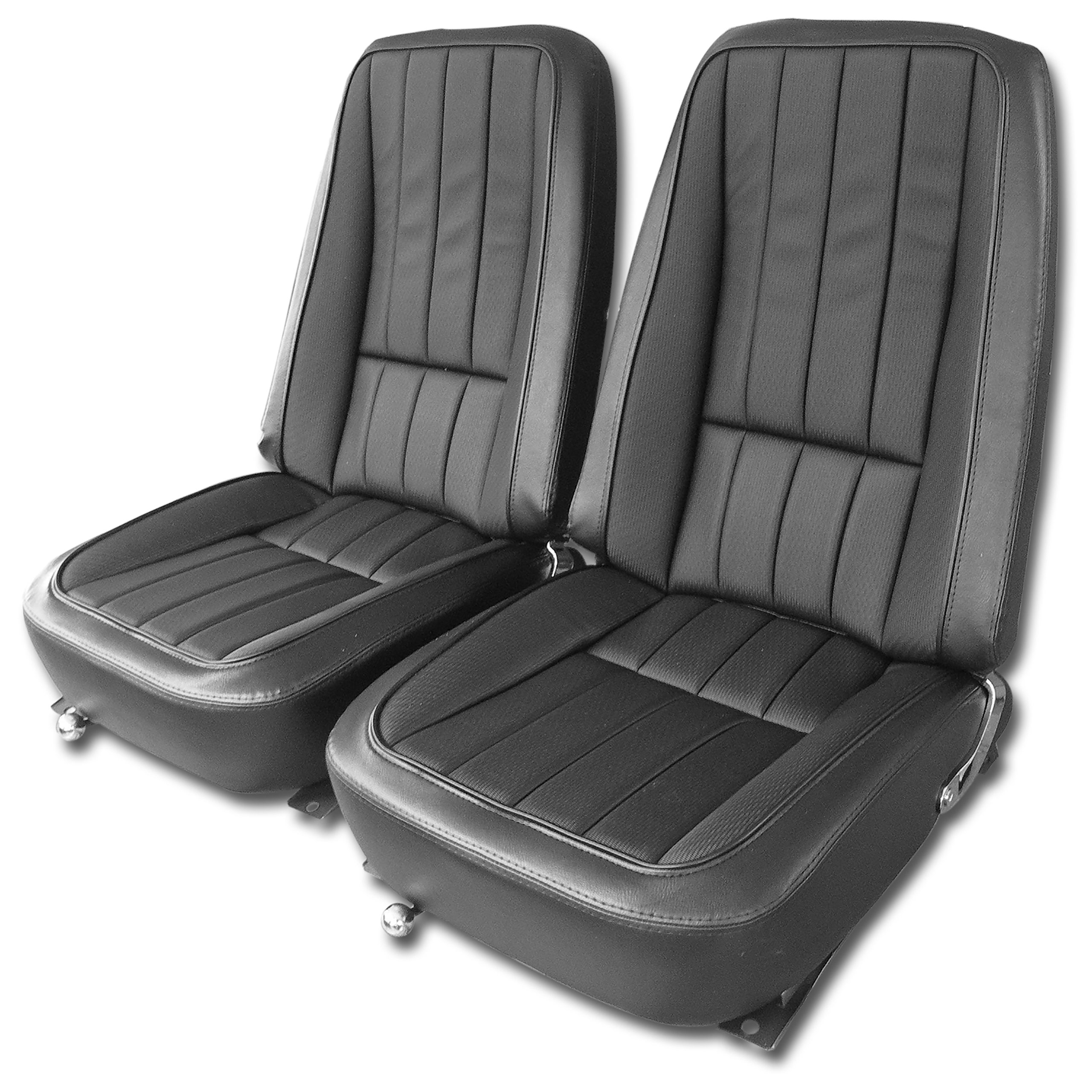 1969 Corvette C3 Vinyl Seat Covers- Black CA-417720 