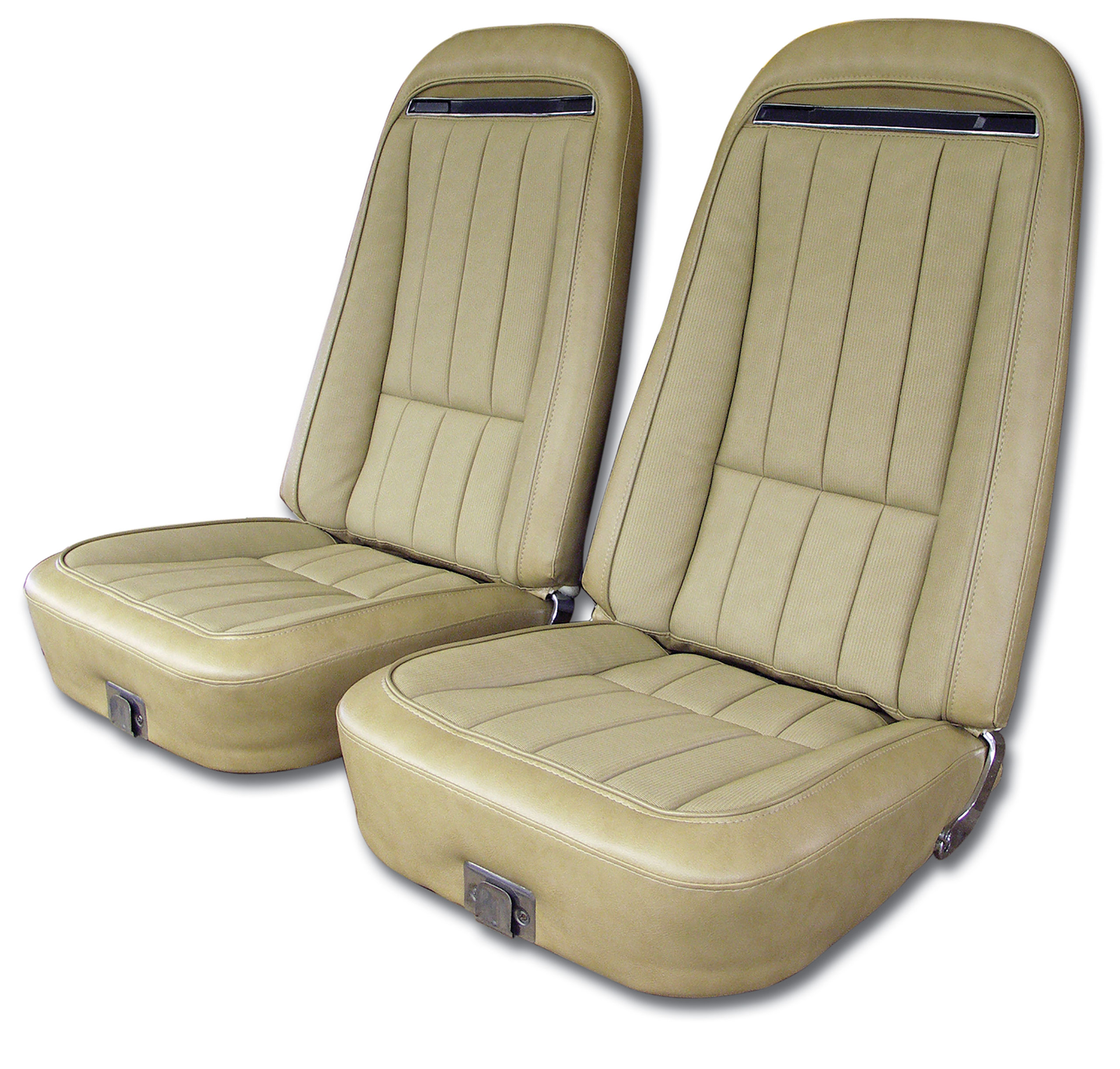 1970-1972 Corvette C3 Vinyl Seat Covers- Light Saddle CA-417815 