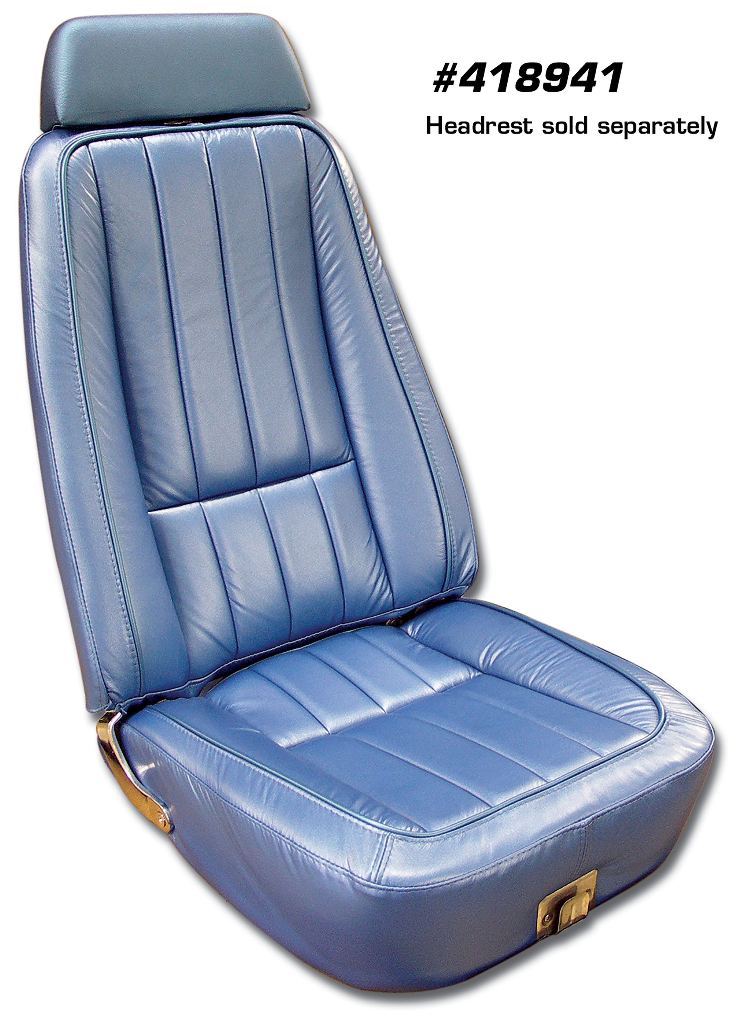 1969 Corvette C3 Leather Seat Covers- Bright Blue CA-418941 