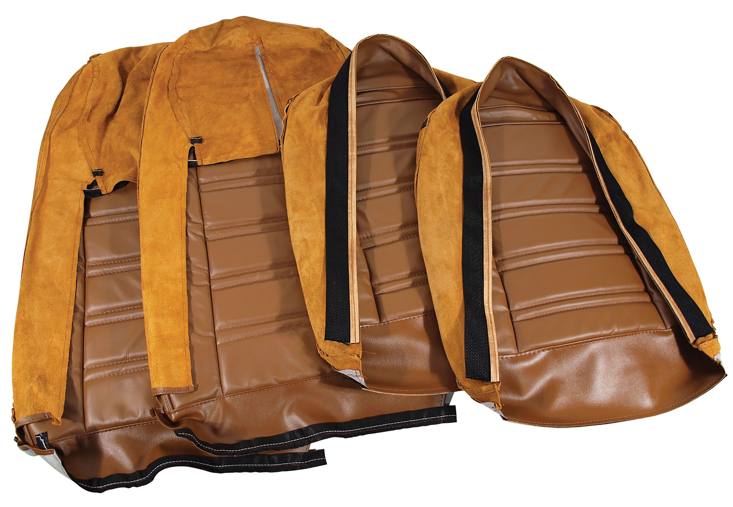 C3 1972 CORVETTE REPRODUCTION LEATHER/VINYL SEAT COVER SET 