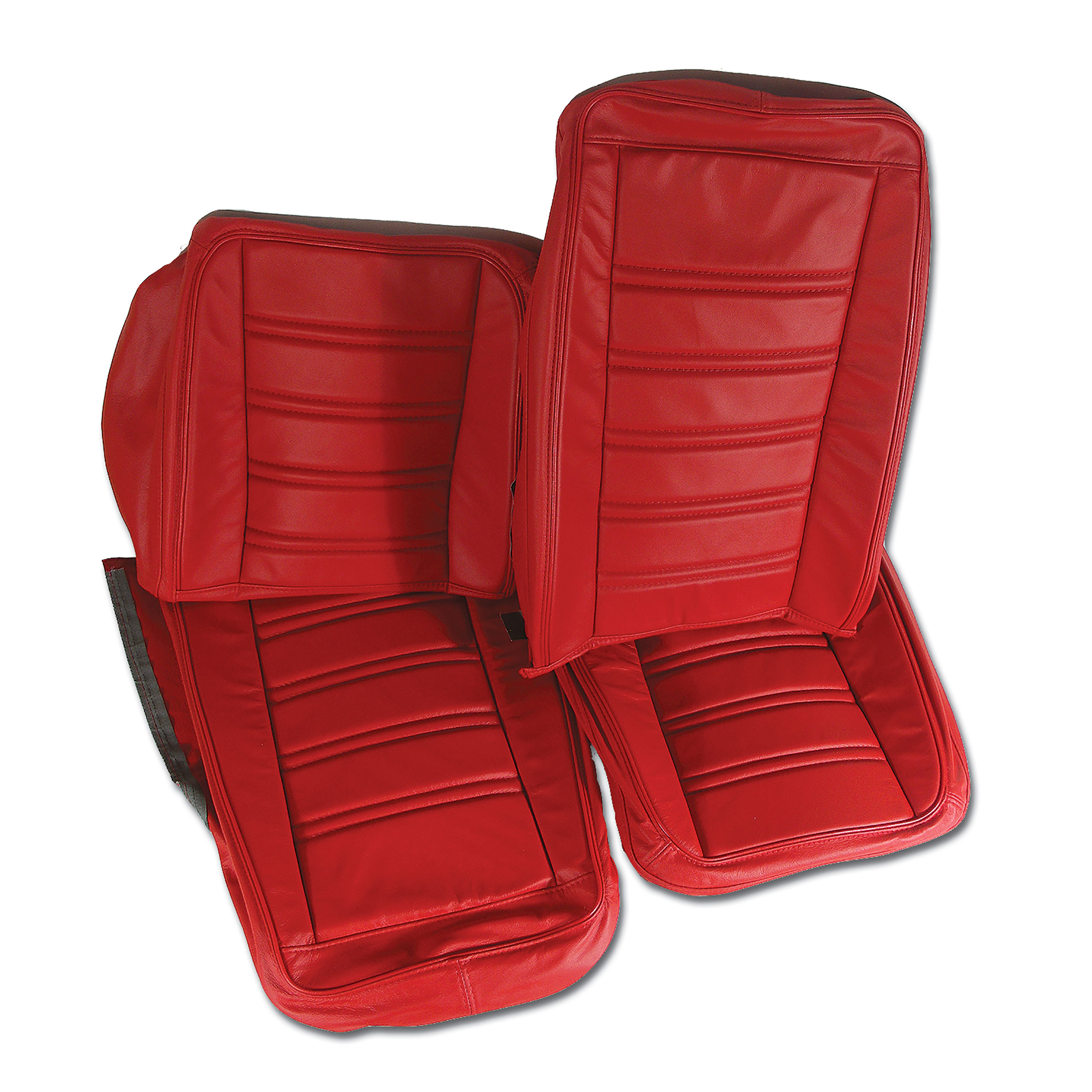 1972 Corvette C3 Leather Seat Covers- Red 100%-Leather CA-419430 