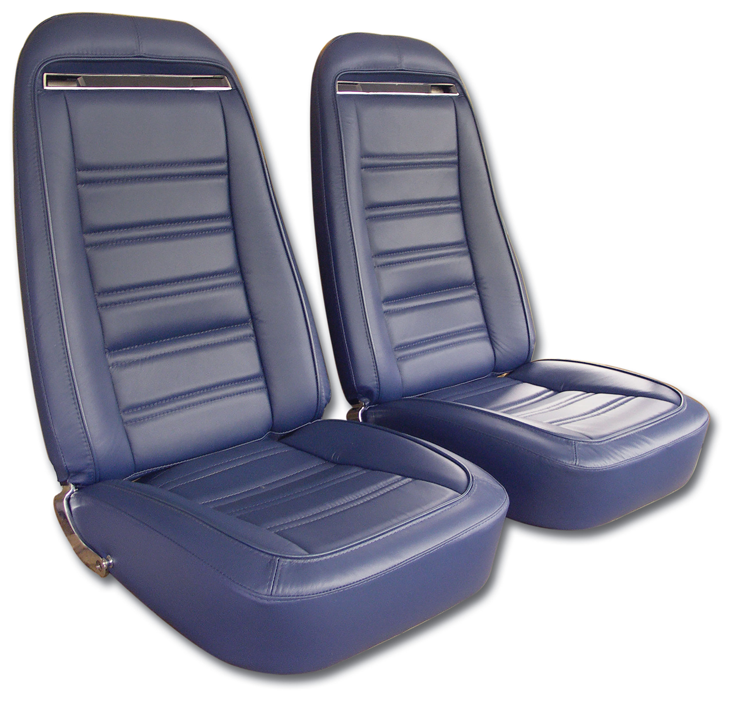 1972 Corvette C3 Leather Seat Covers Royal Blue 100%-Leather CA-419447 