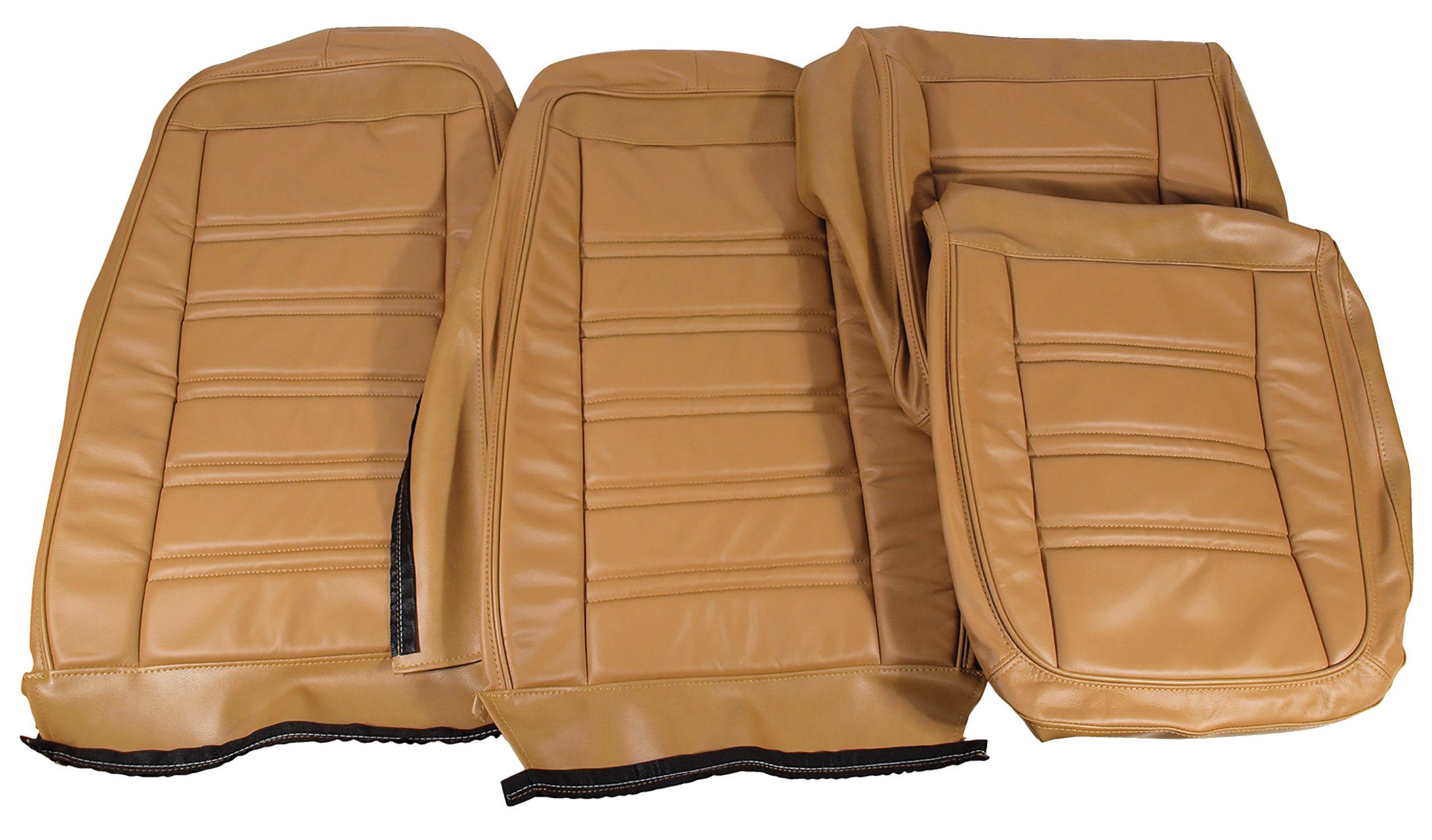 75 Corvette C3 Leather Seat Covers Medium Saddle Leather/Vinyl Original CA-419551 