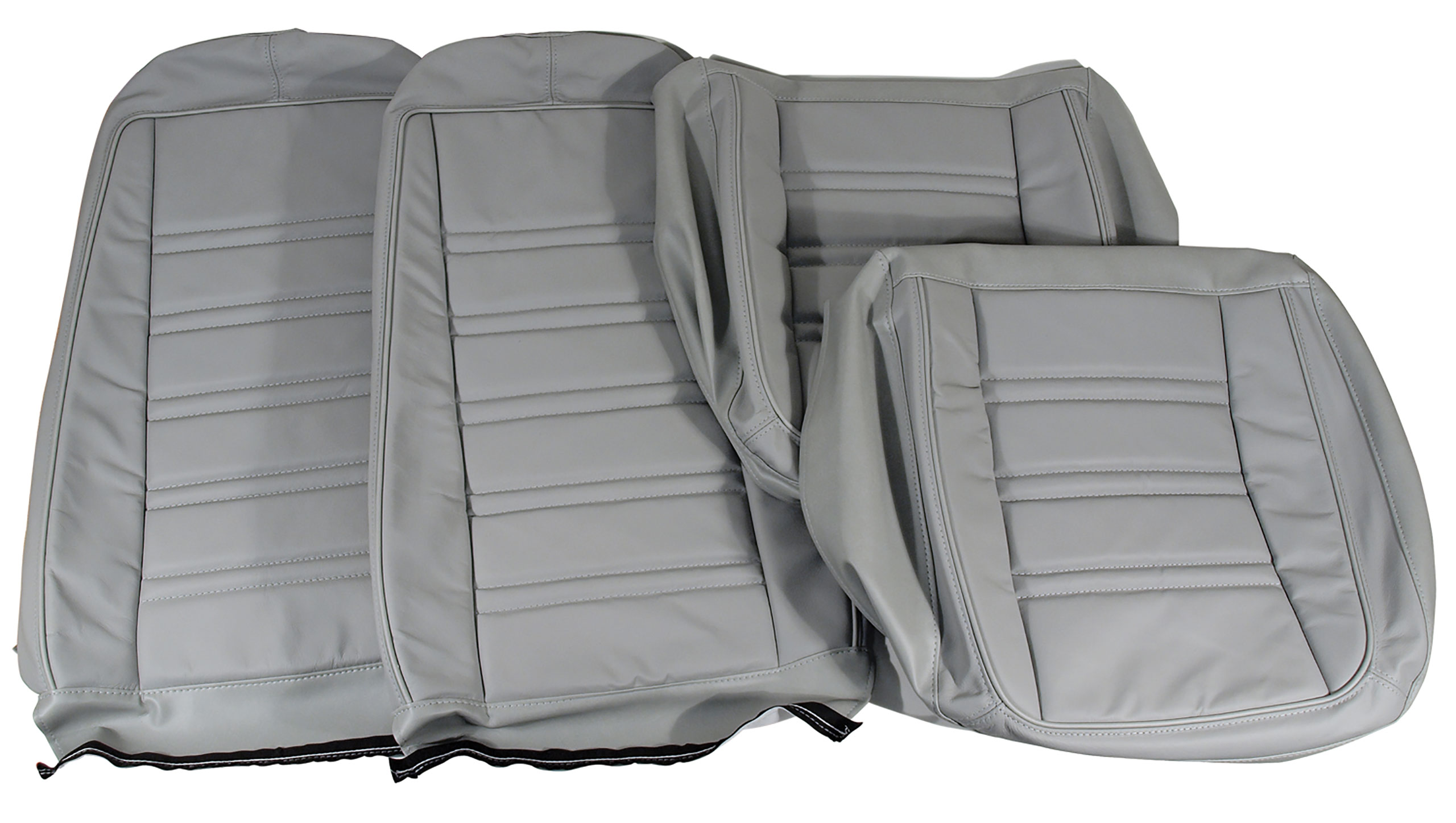 1976-1977 Corvette C3 Leather Seat Covers Smoke Leather/Vinyl Original CA-419767 
