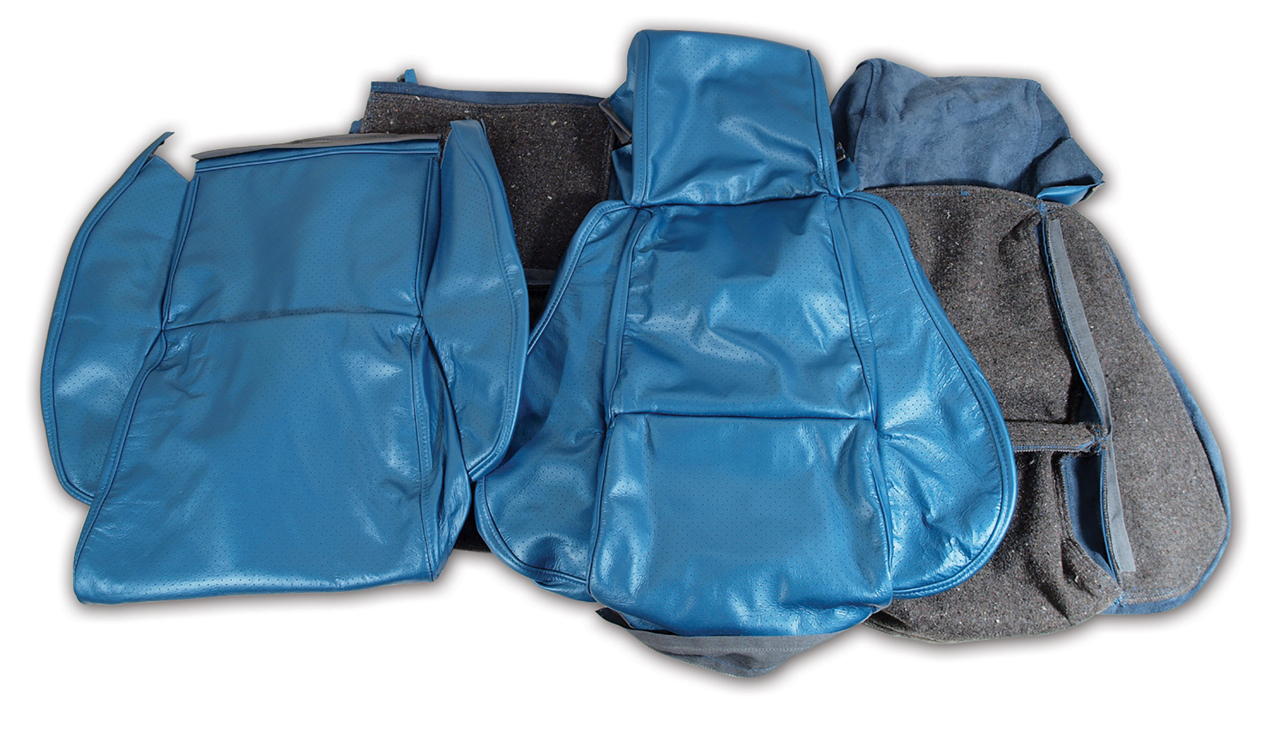 1986-1988 Corvette C4 Leather Seat Covers- Blue Standard CA-420374 