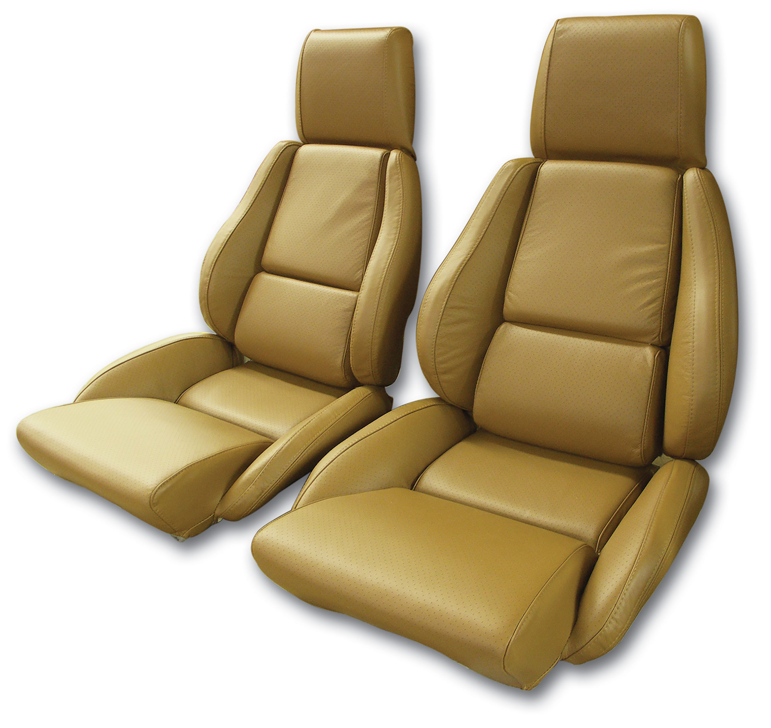 1988 Corvette C4 Leather Seat Covers- Saddle Standard CA-420378 