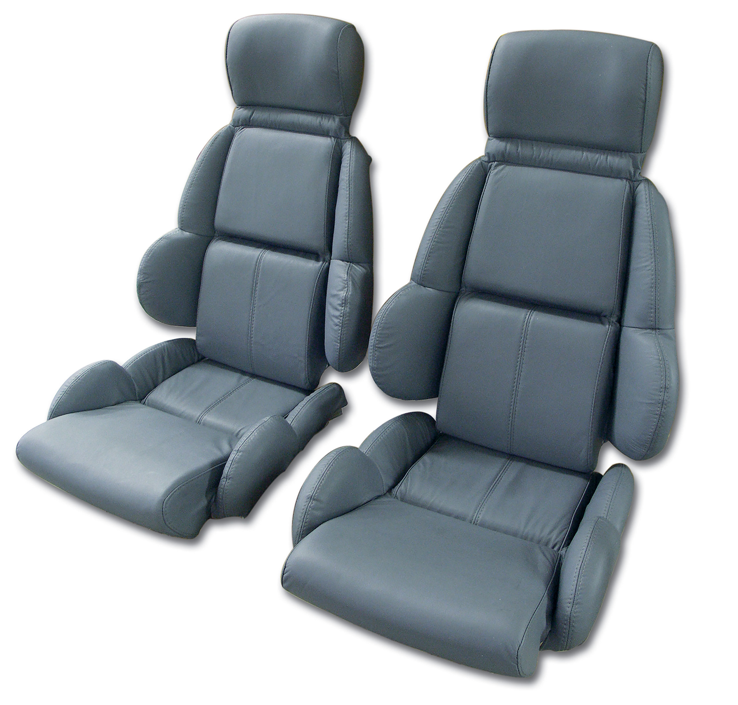 1990-1991 Corvette C4 Leather Seat Covers- Blue Standard CA-420480 