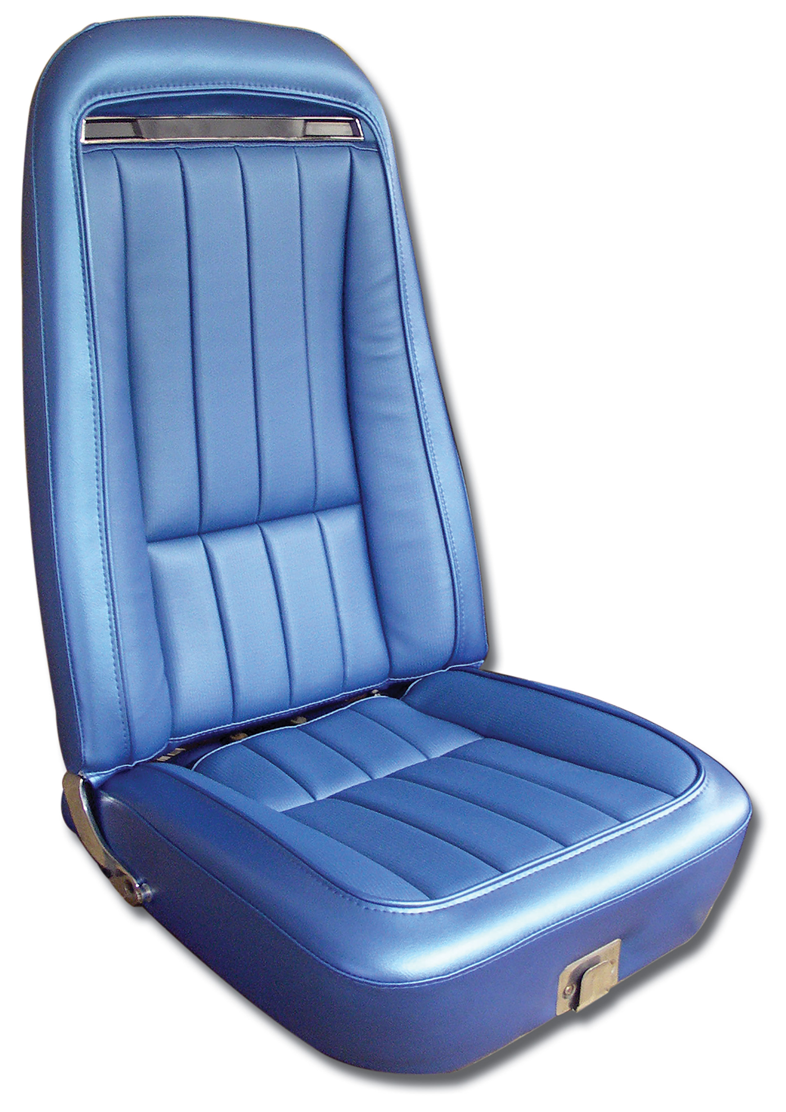 1970 Corvette C3 "Leather-Like" Vinyl Seat Covers Bright Blue