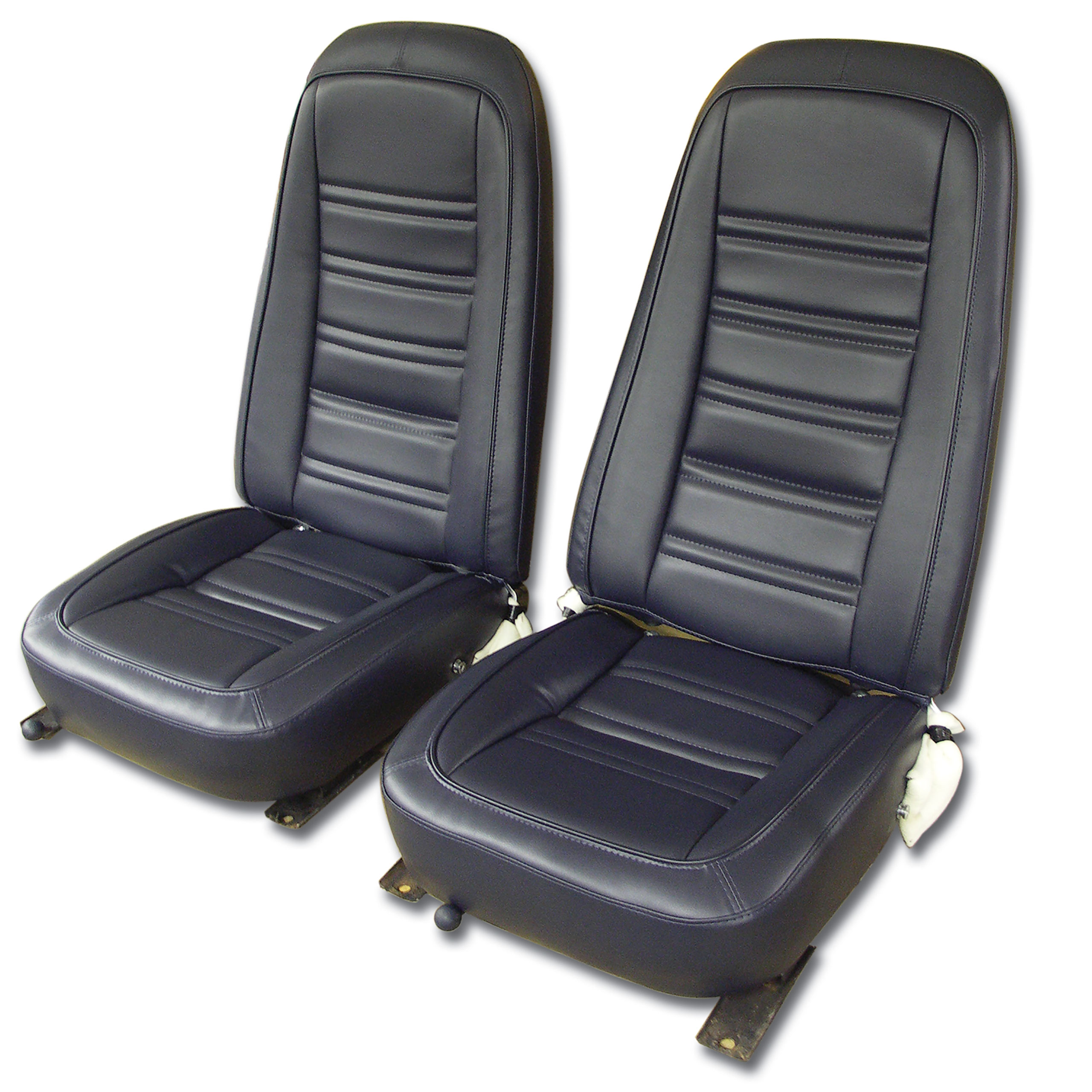 1978 Corvette C3 "Leather-Like" Vinyl Seat Covers Dark Blue CA-421548 