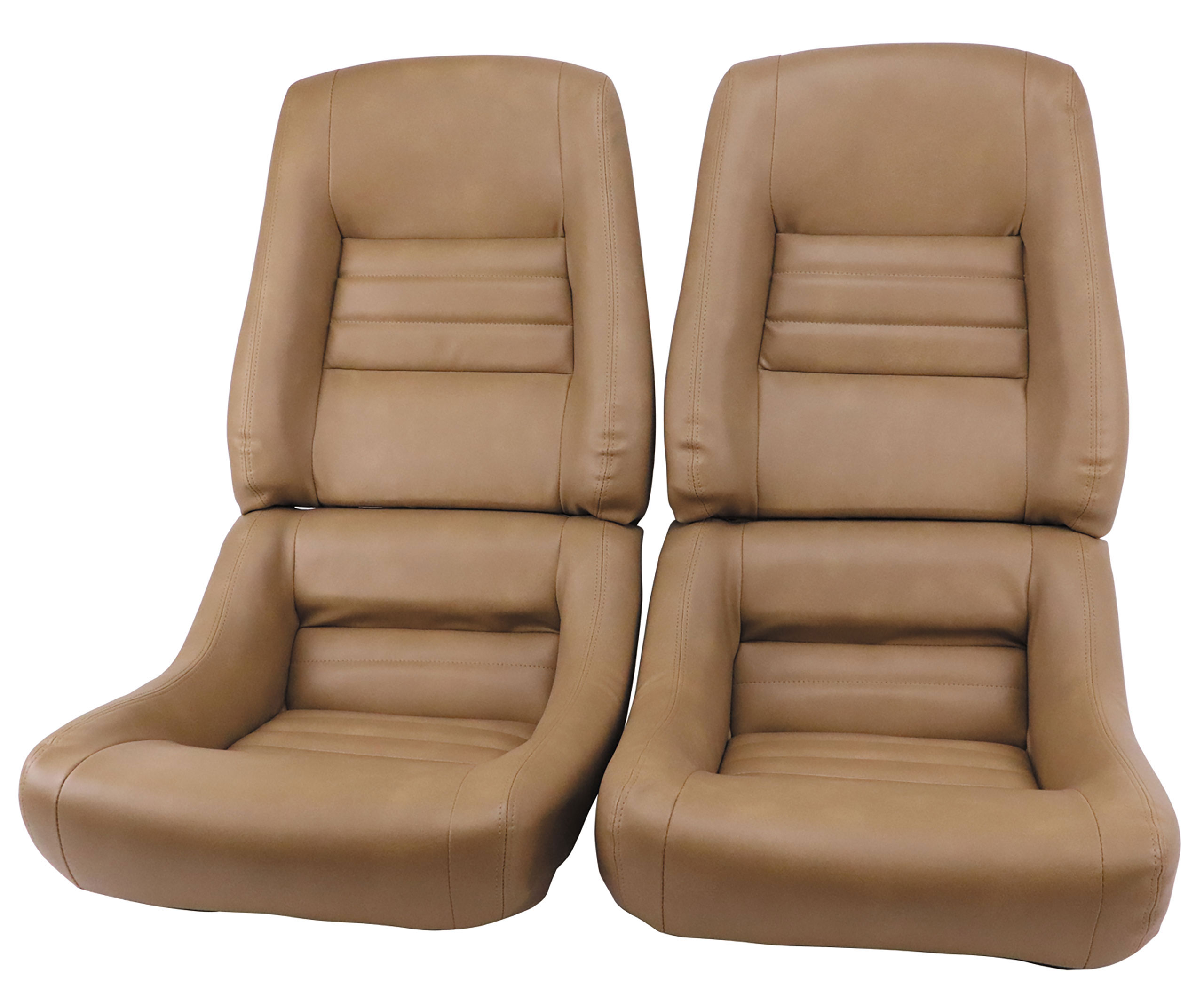 1981-1982 Corvette C3 "Leather-Like" Vinyl Seat Covers mel 4" Bolster CA-421758 