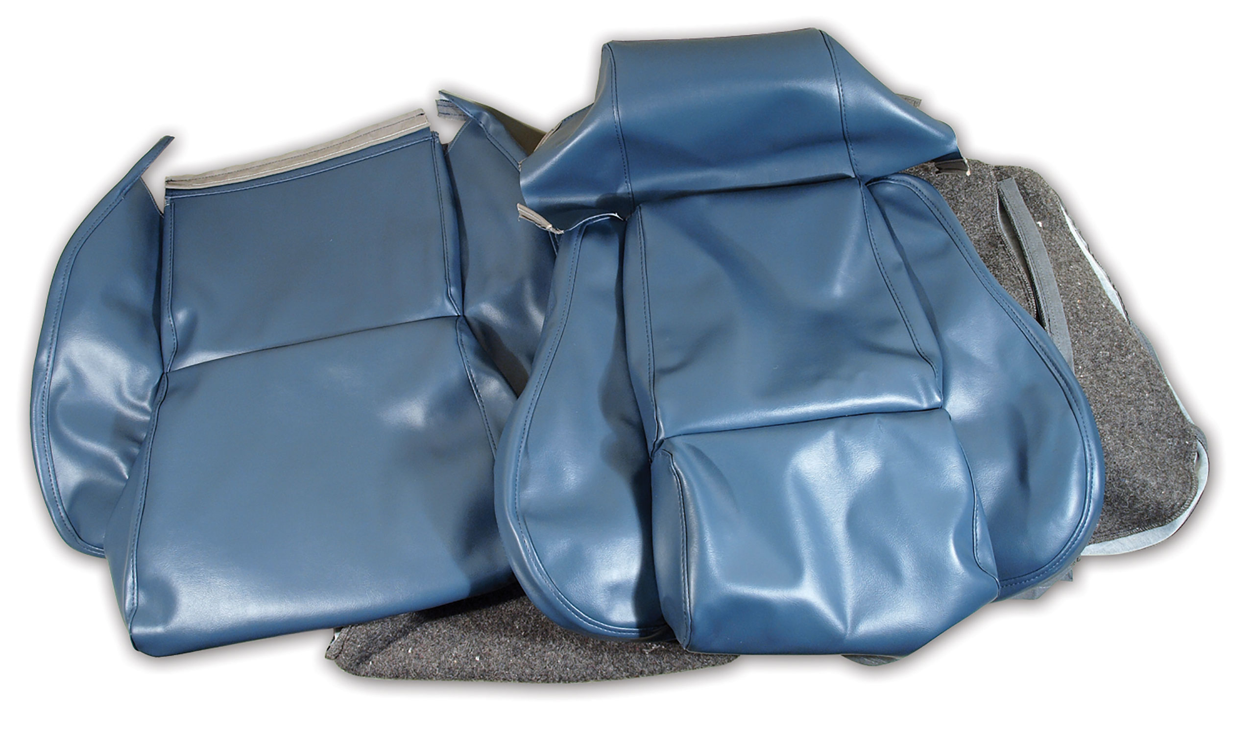 1984-1985 Corvette C4 "Leather-Like" Vinyl Seat Covers Blue Standard CA-421870 