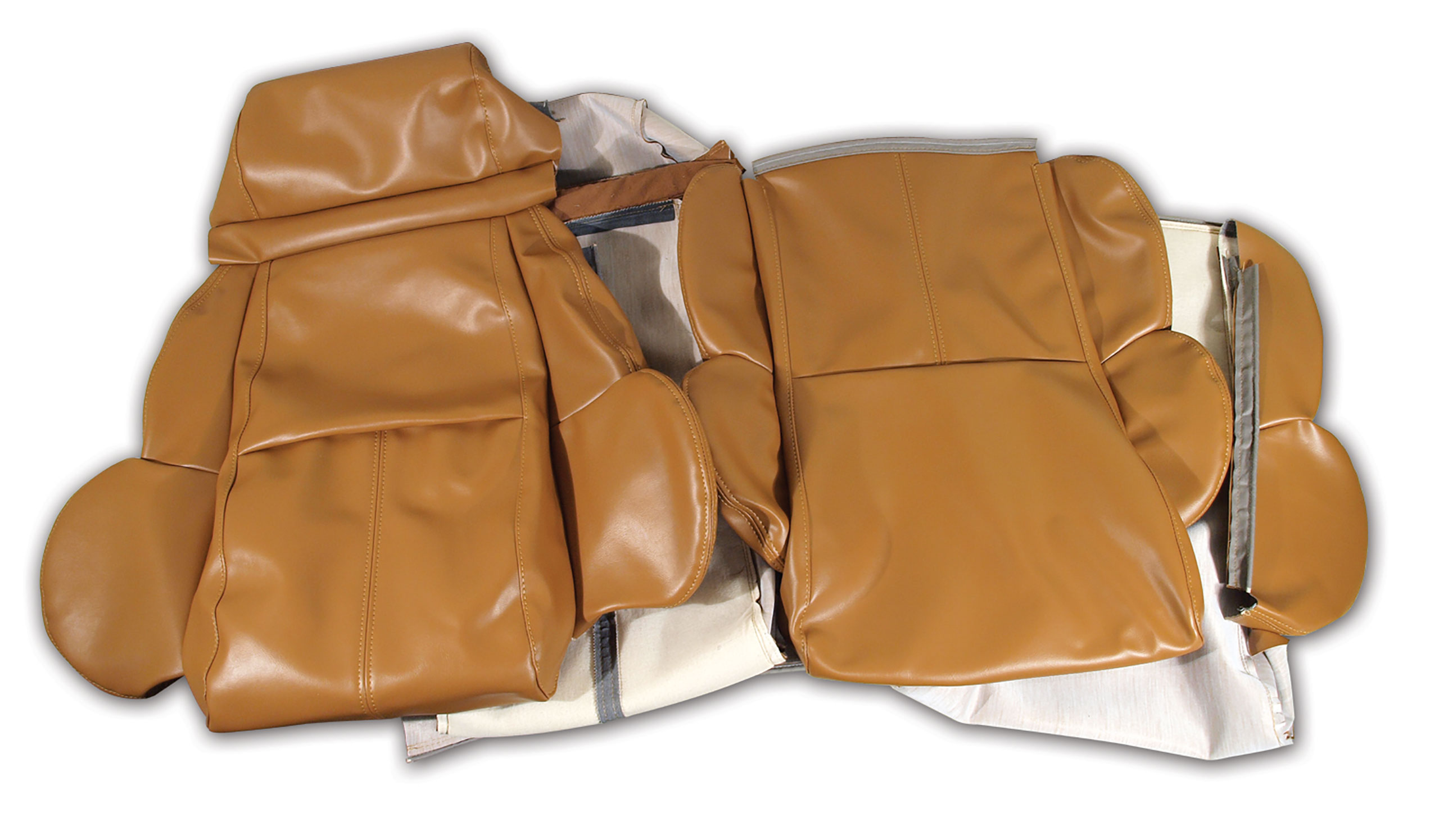 1989-1991 Corvette C4 "Leather-Like" Vinyl Seat Covers Saddle Standard CA-421978 