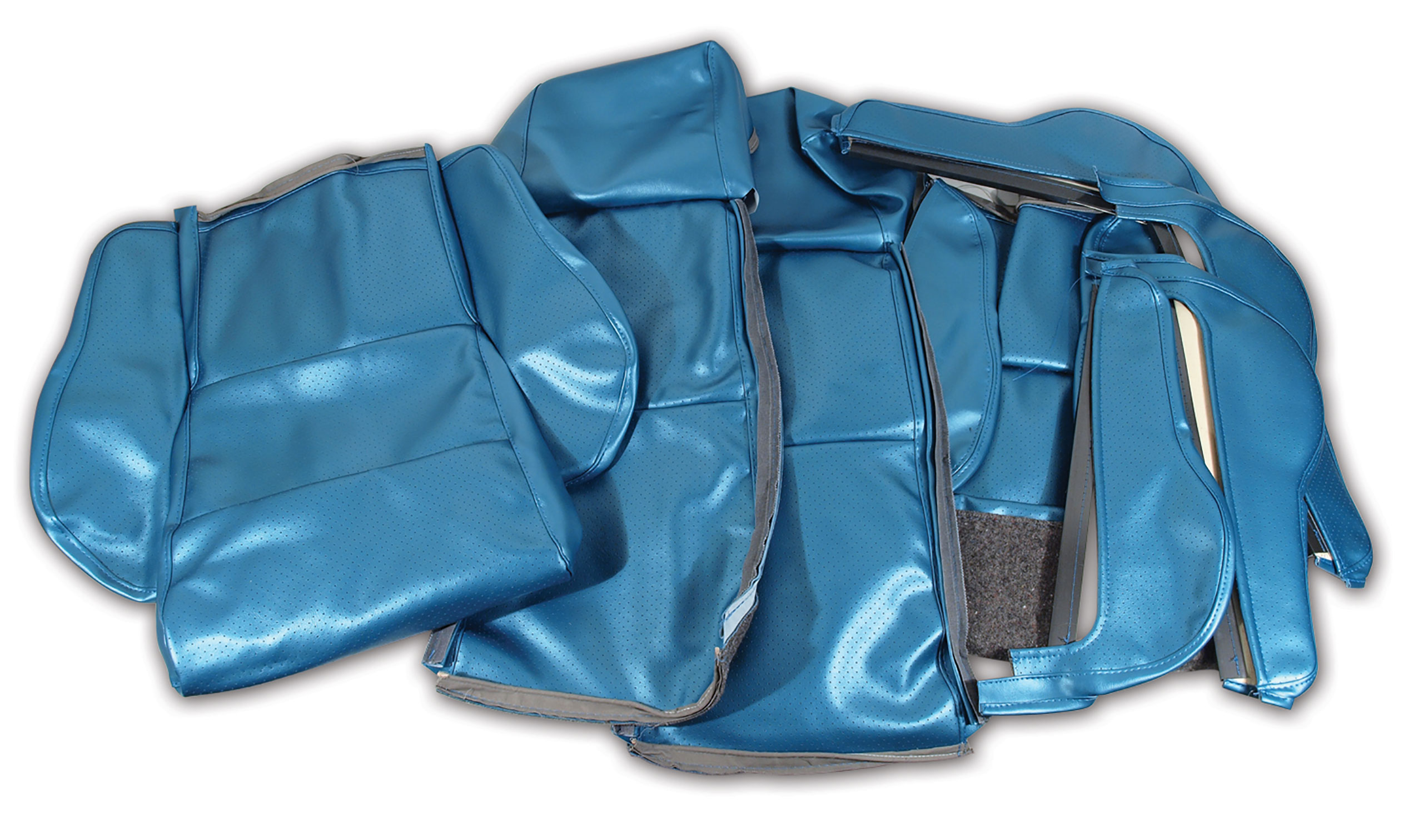 1986-1988 Corvette C4 "Leather-Like" Vinyl Seat Covers Blue Sport CA-422074 