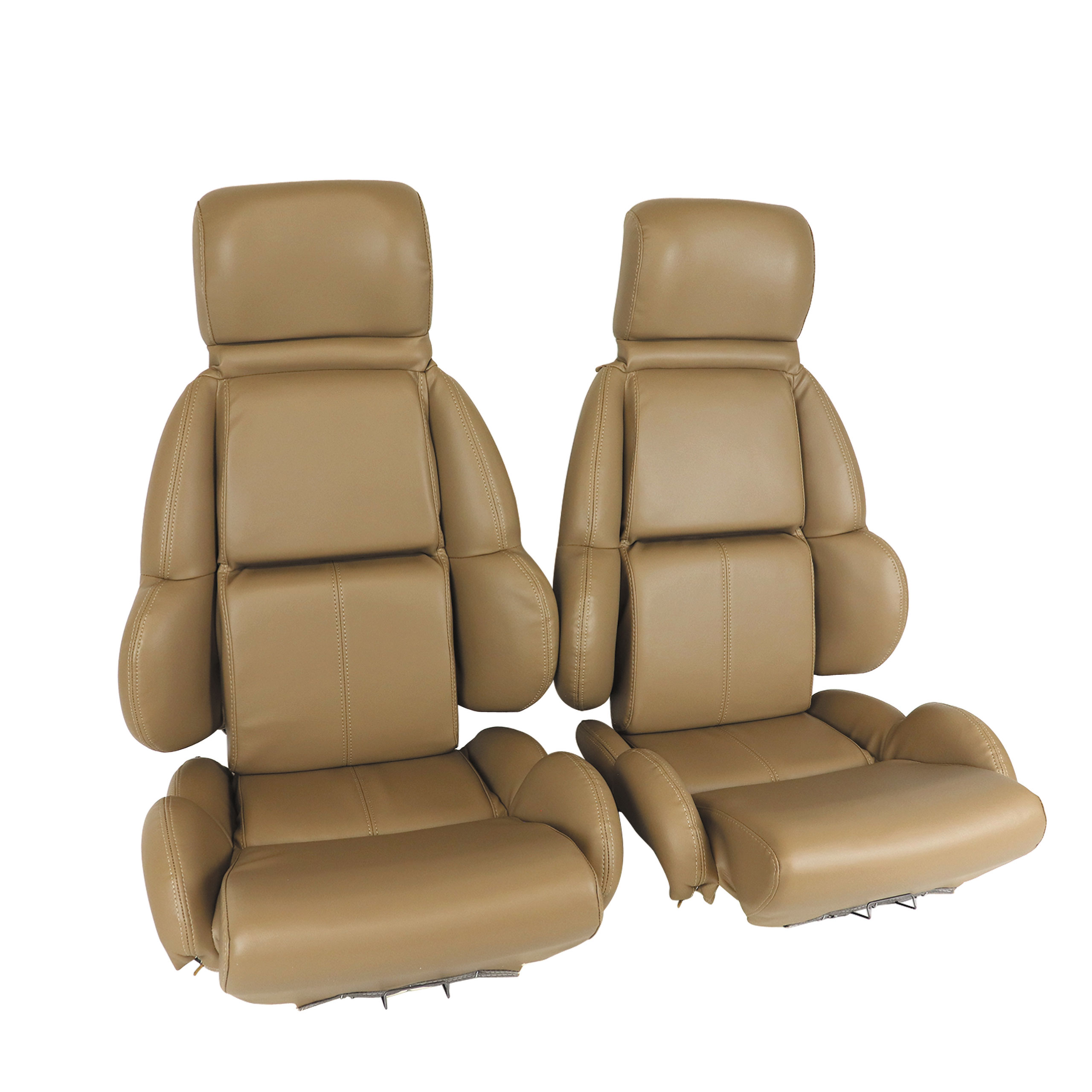 1992 Corvette C4 Mounted "Leather-Like" Vinyl Seat Covers Beige Standard CA-423182 