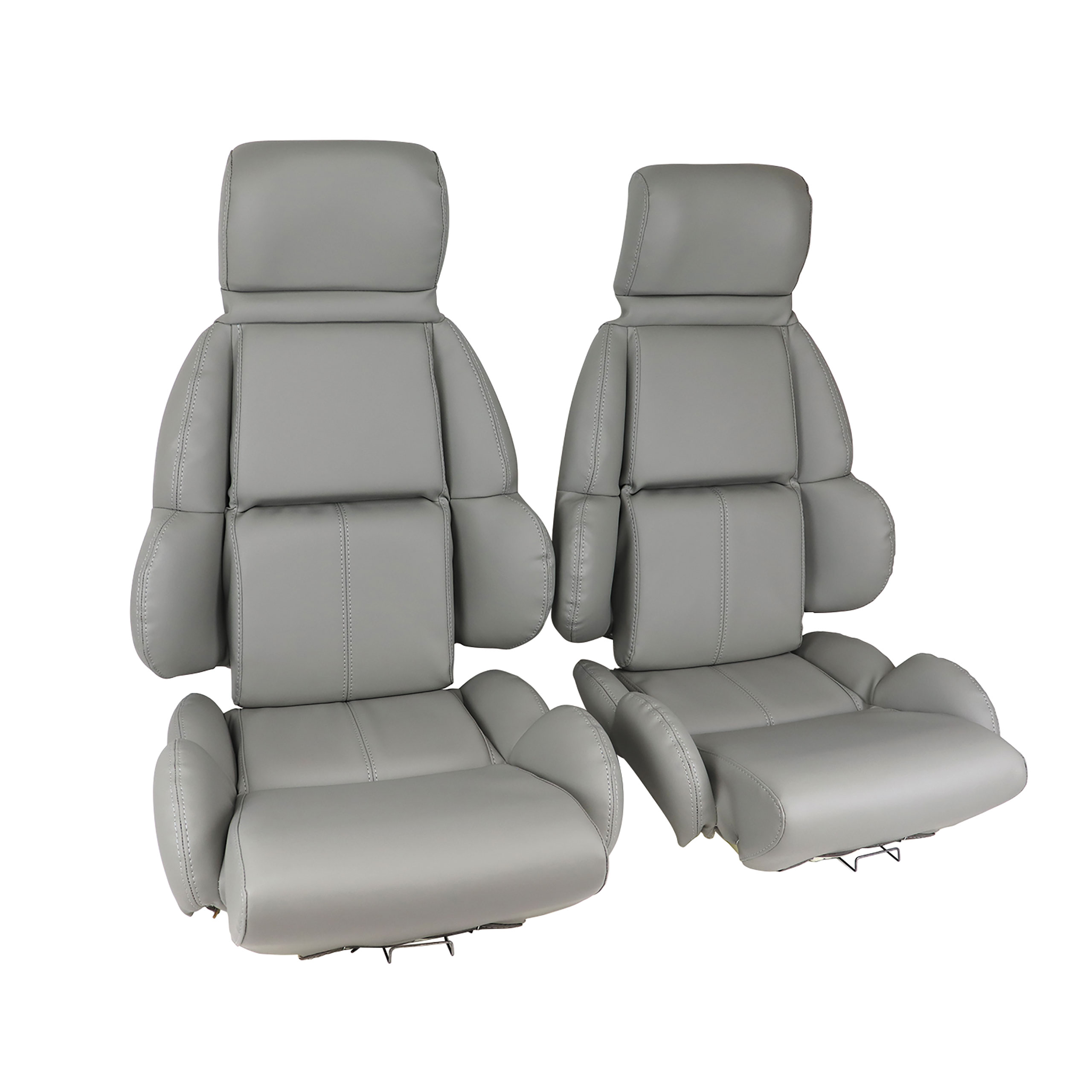 1992 Corvette Mounted "Leather-Like" Vinyl Seat Covers Gray Standard CA-423184