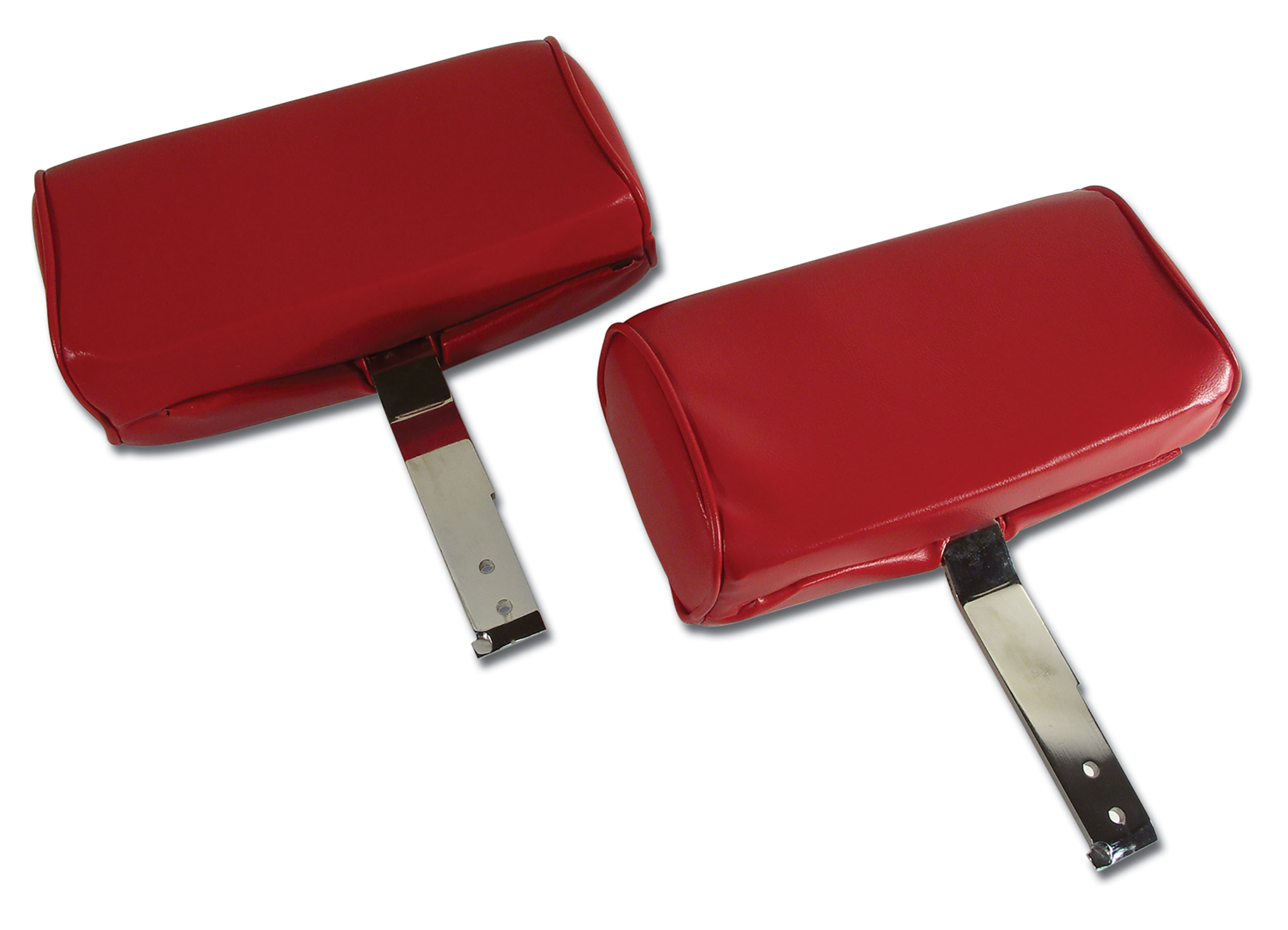 1966 Corvette C2 Headrests- Red Complete Vinyl CA-426230 