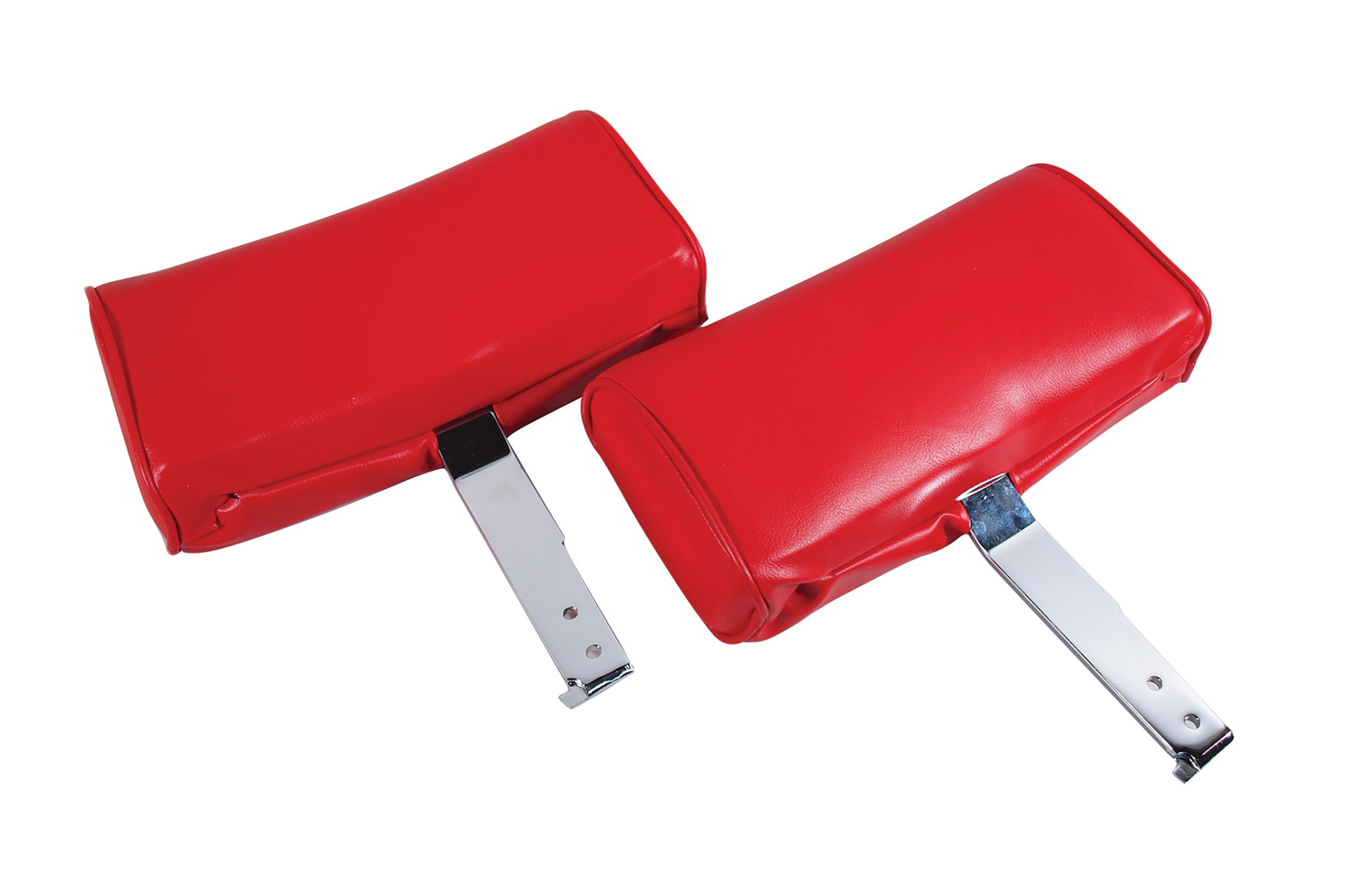 1967 Corvette C2 Headrests- Red Complete Vinyl CA-426330 