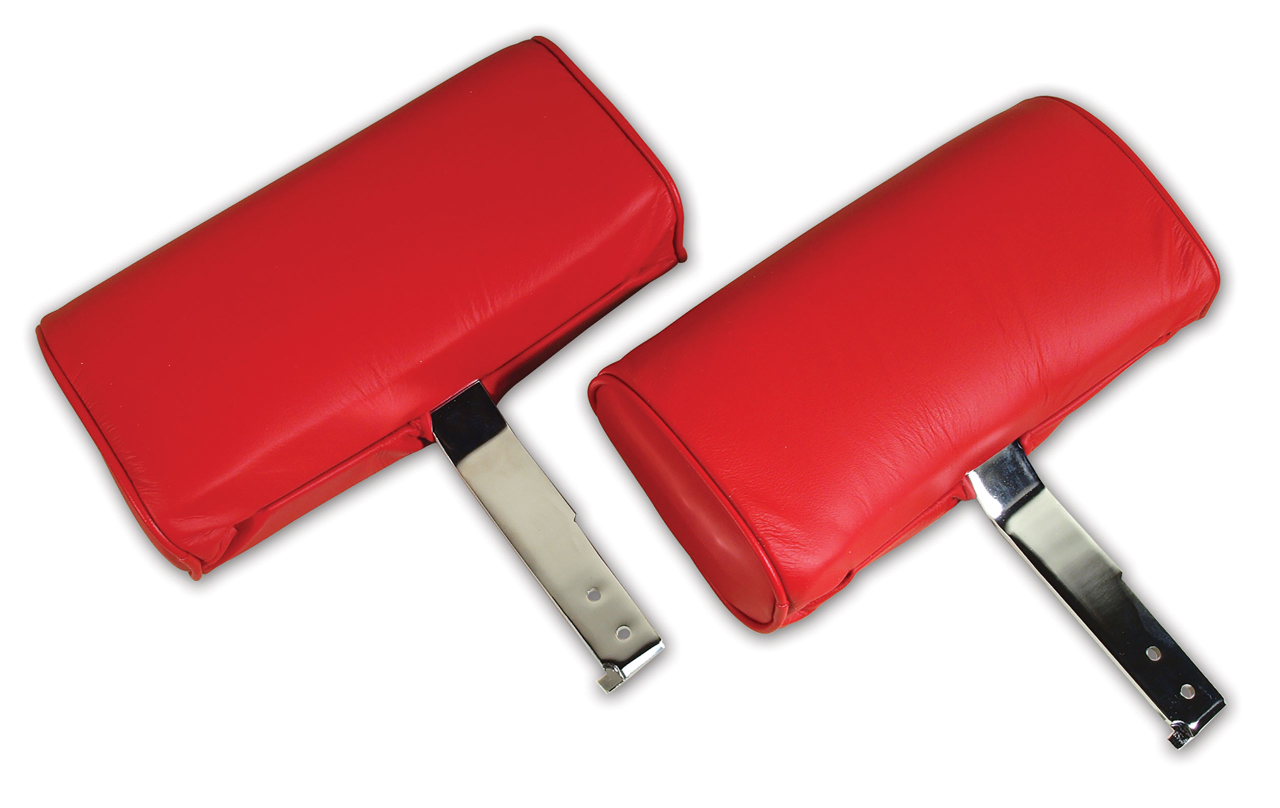 1967 Corvette C2 Headrests- Red Complete Leather CA-426530 