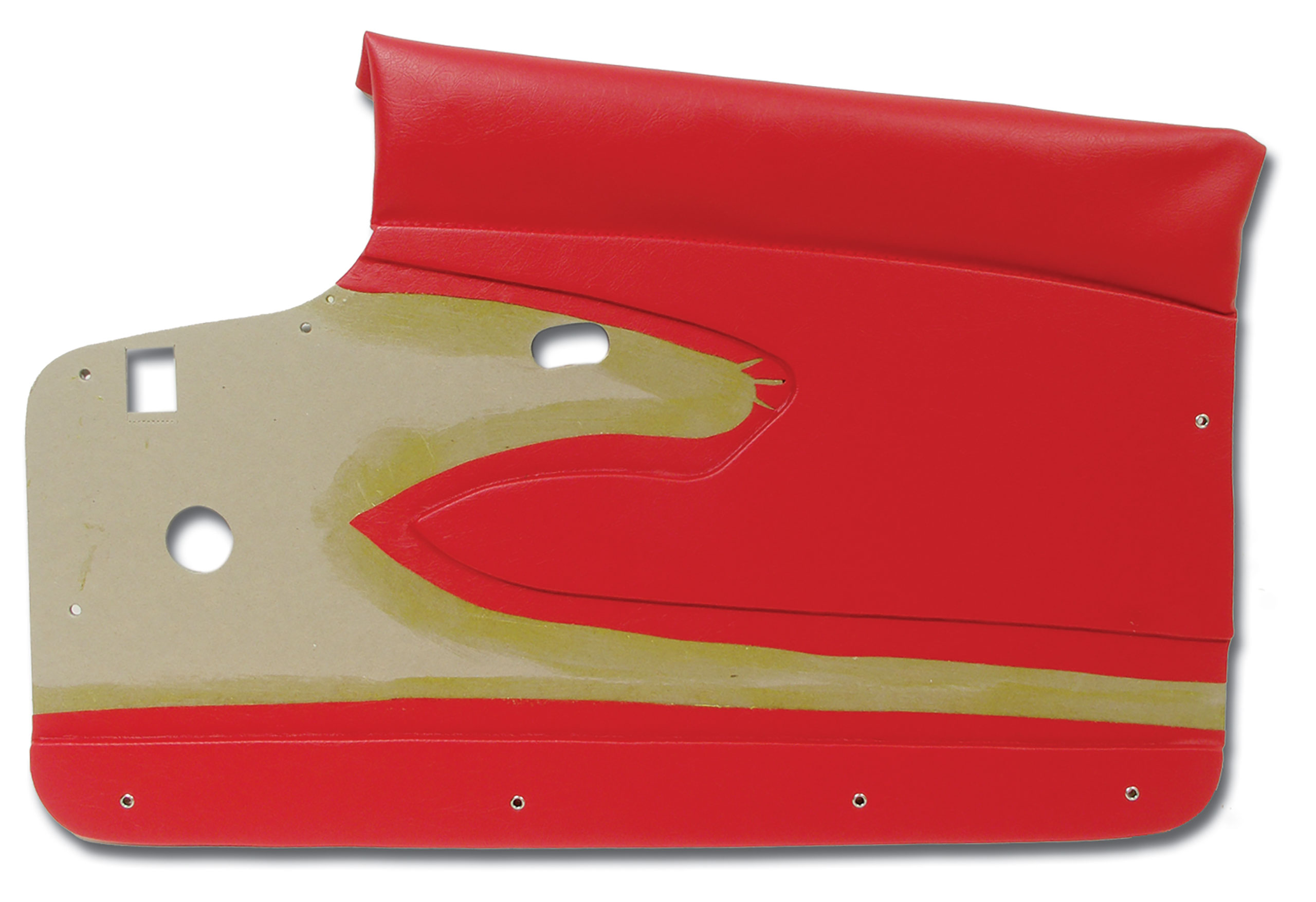 1959 Corvette C1 Door Panels- Red W/O Supports CA-434835 