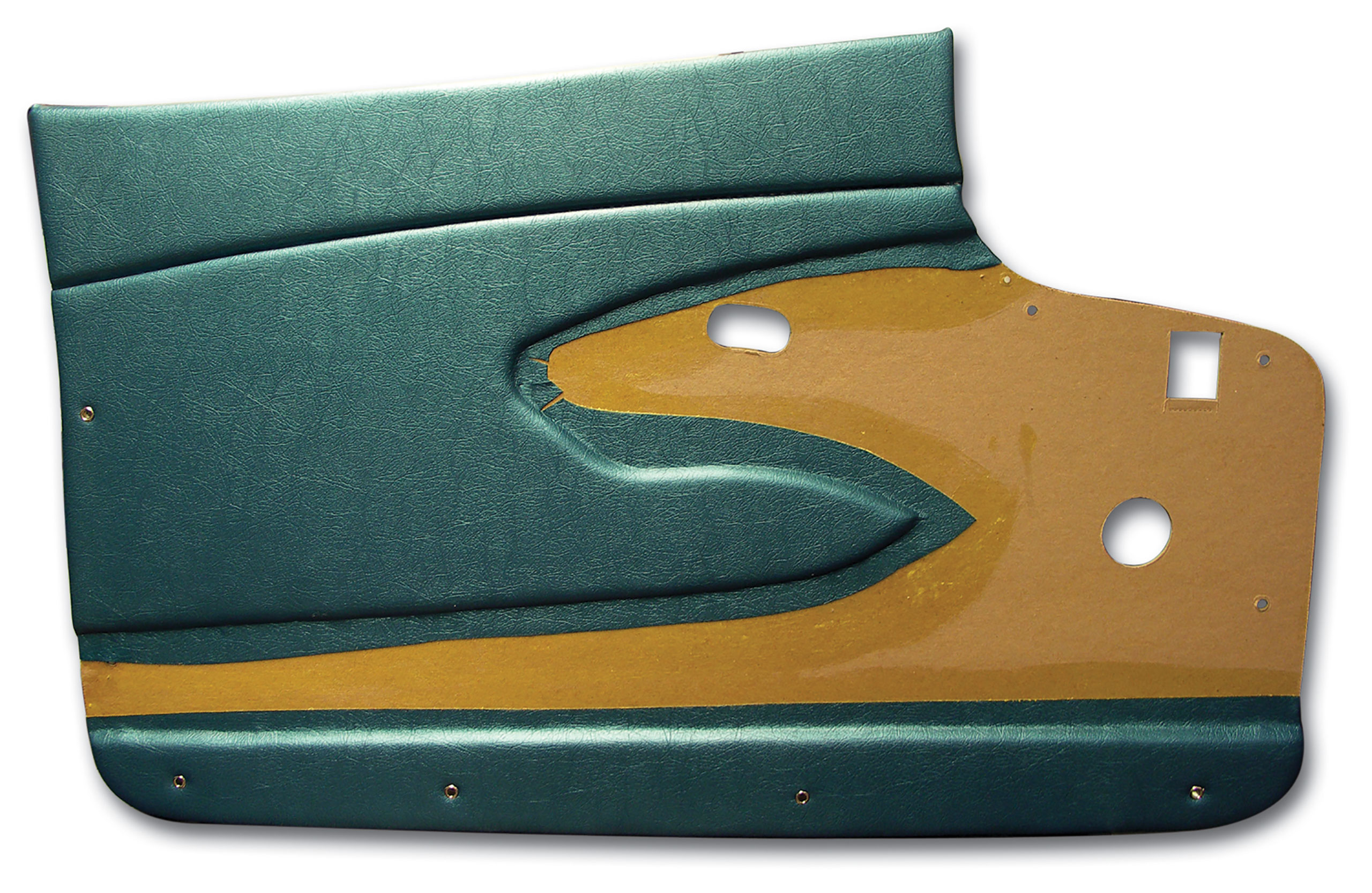 1959 Corvette C1 Door Panels- Turquoise Metal Support CA-435006 