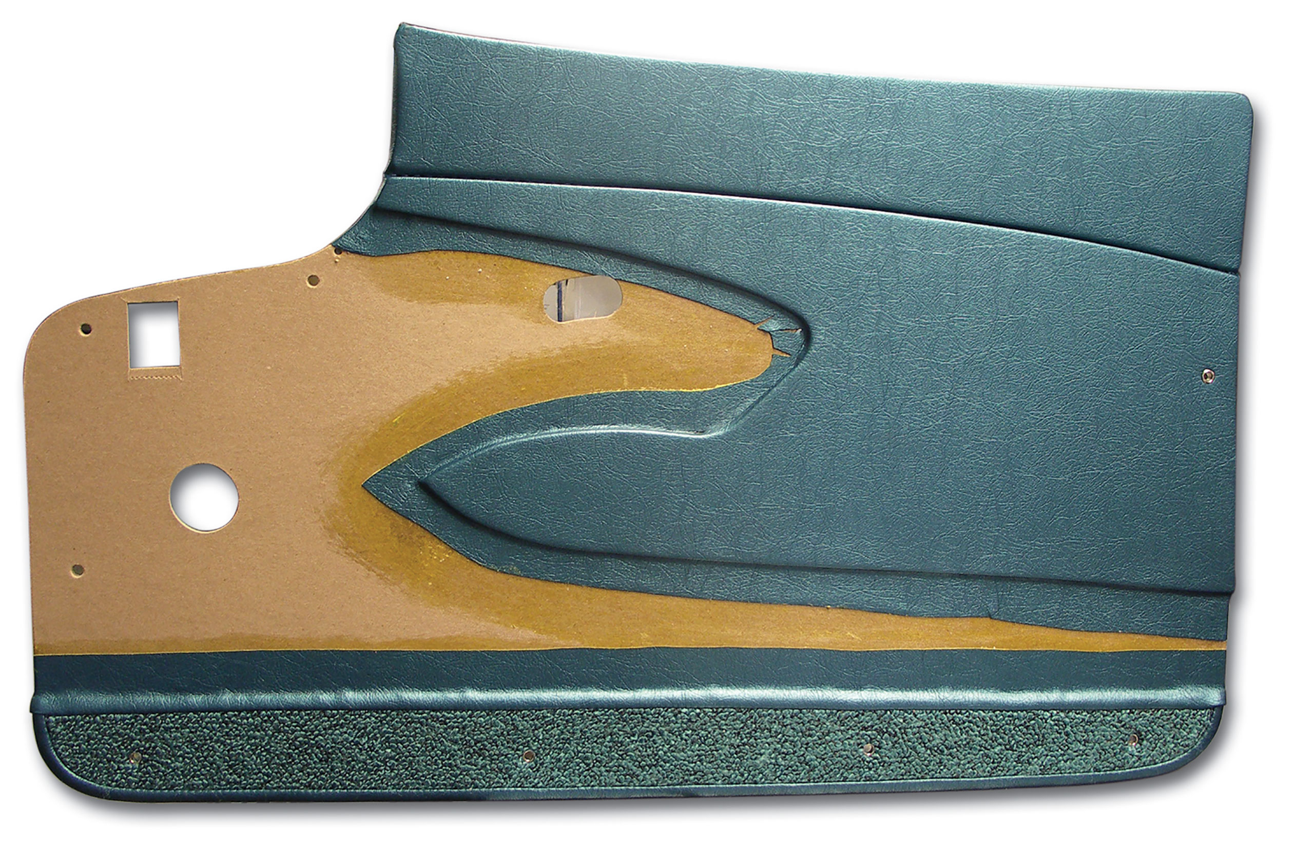 1960 Corvette C1 Door Panels- Turquoise Metal Support CA-435506 