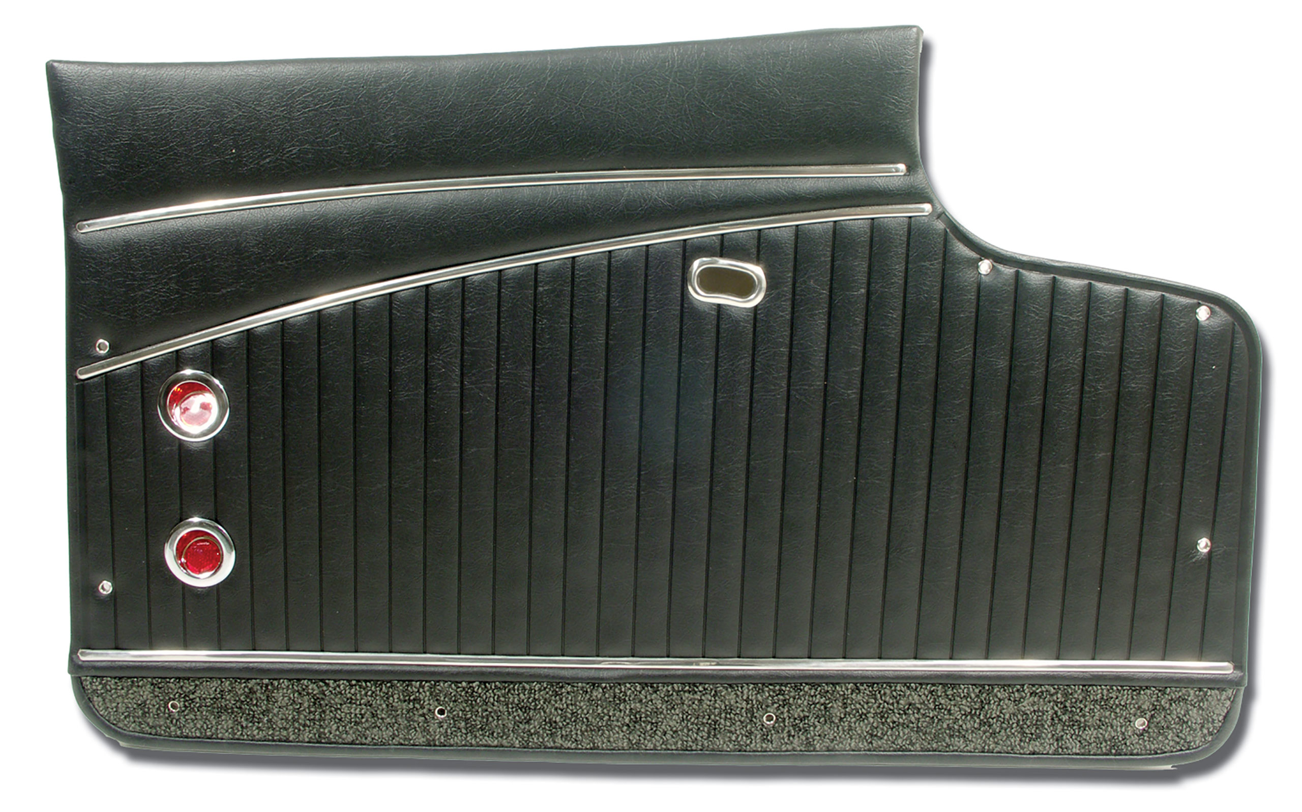 1962 Corvette C1 Door Panels- Black Deluxe CA-4364B1 