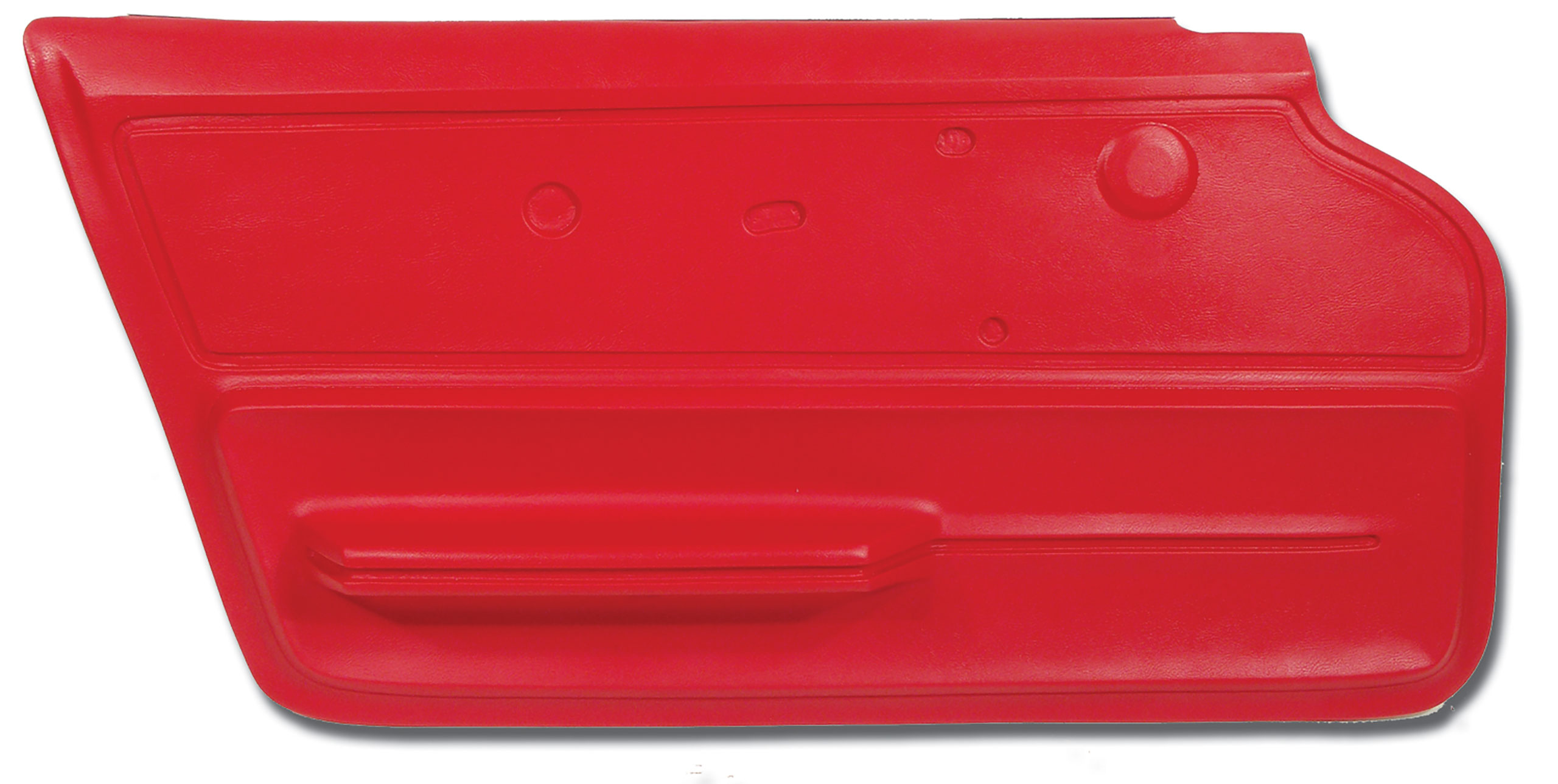 1967 Corvette C2 Door Panel- Red Coupe W/Felt LH CA-439530
