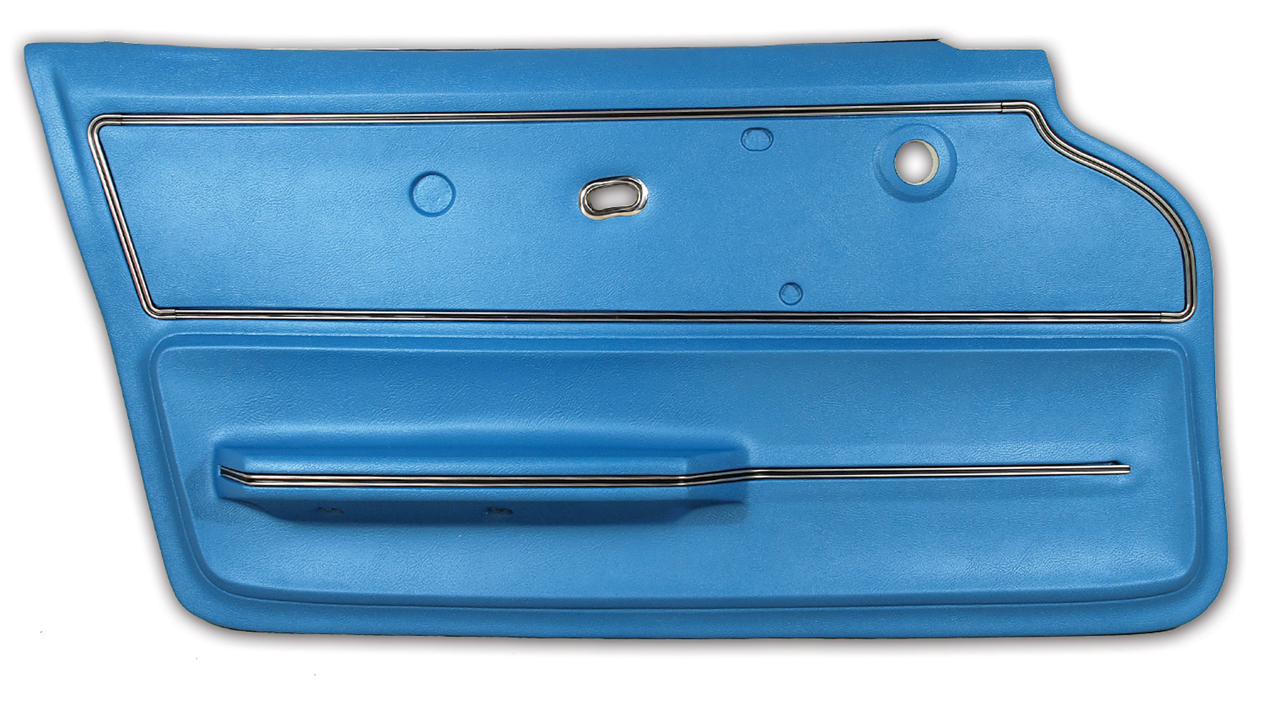 1967 Corvette C2 Door Panel- Bright Blue Coupe W/Trim LH CA-440340 