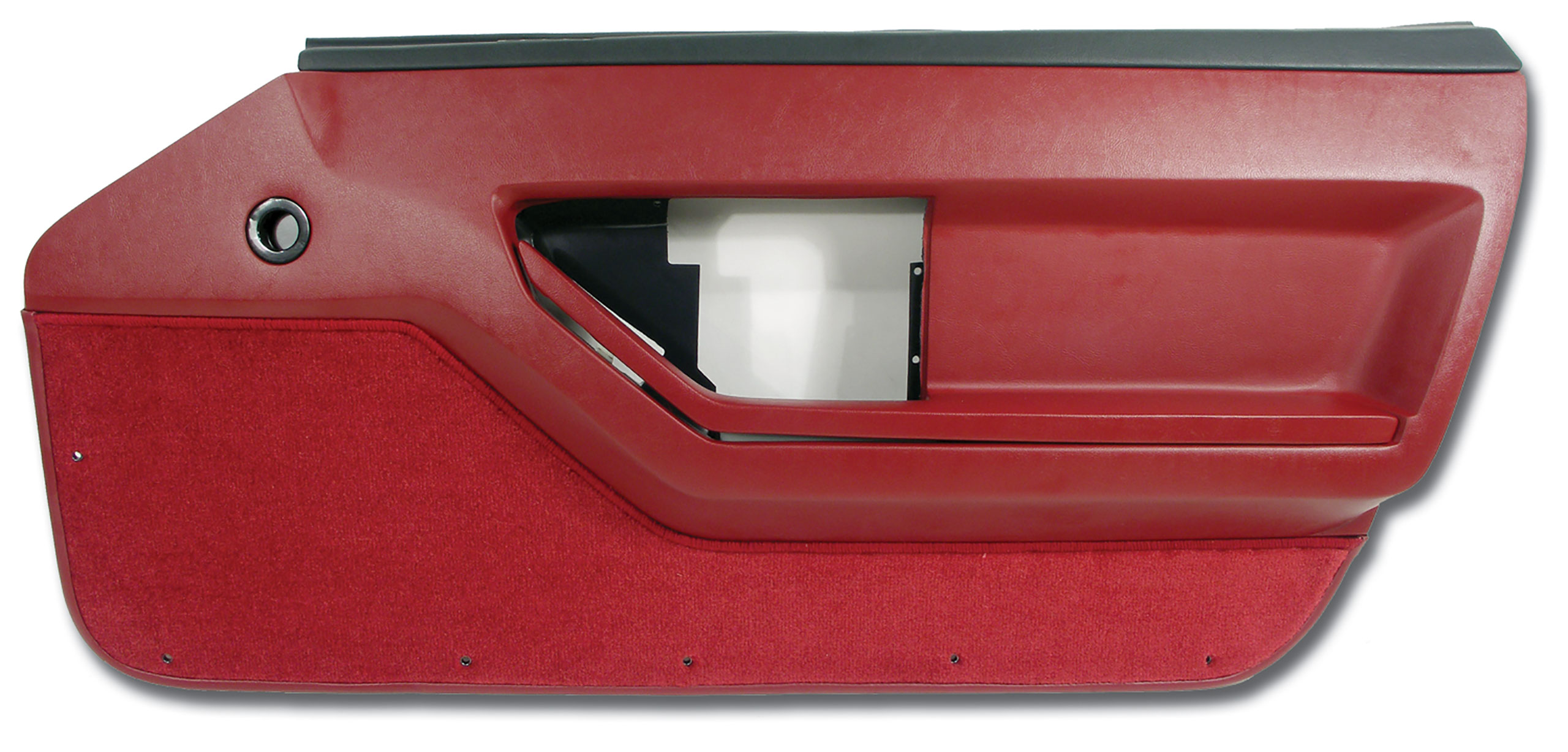 1984-1985 Corvette C4 Door Panel- Red Deluxe Coupe RH CA-445127 