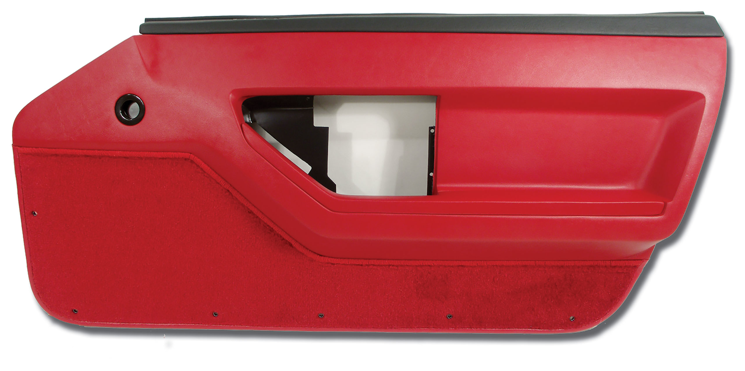 1986-1989 Corvette C4 Door Panel- Red Deluxe Coupe RH CA-445175 