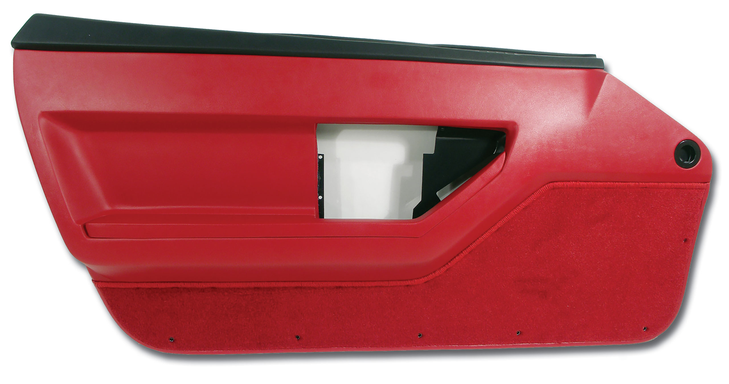 1986-1989 Corvette C4 Door Panel Red Deluxe Convertible LH CA-445275 