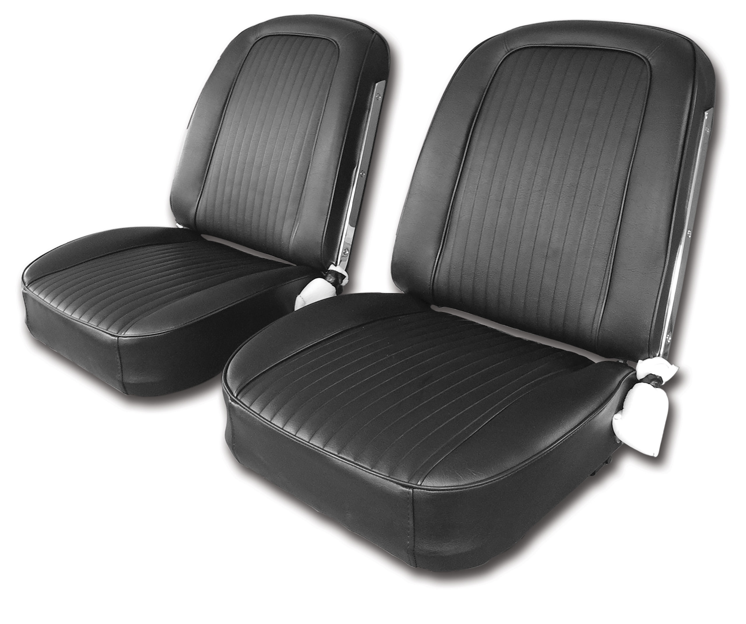 1963 Corvette C2 Vinyl Seat Covers- Black CA-445420 