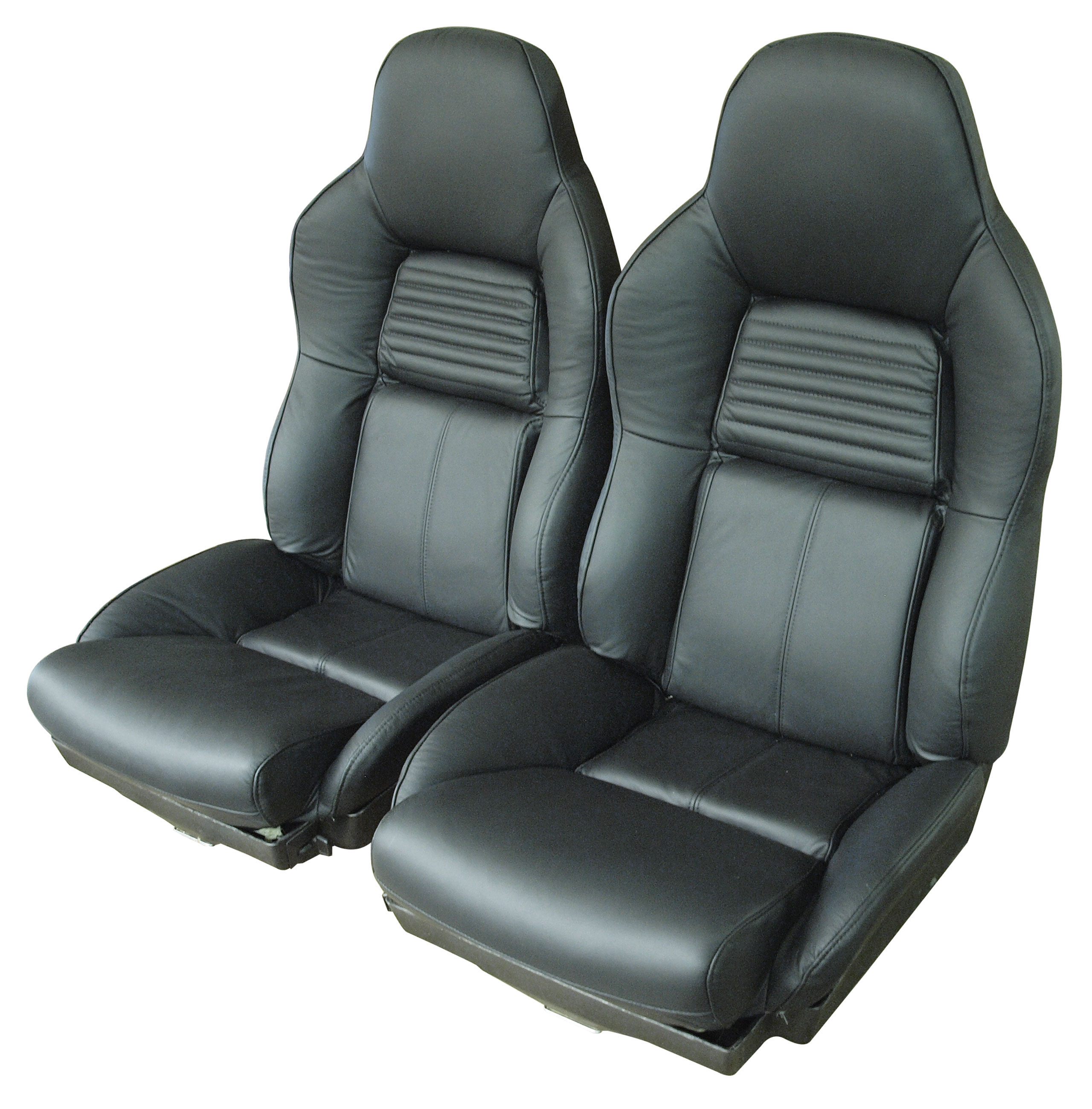 1994-1996 Corvette C4 Leather Seat Covers- Black Standard CA-447220