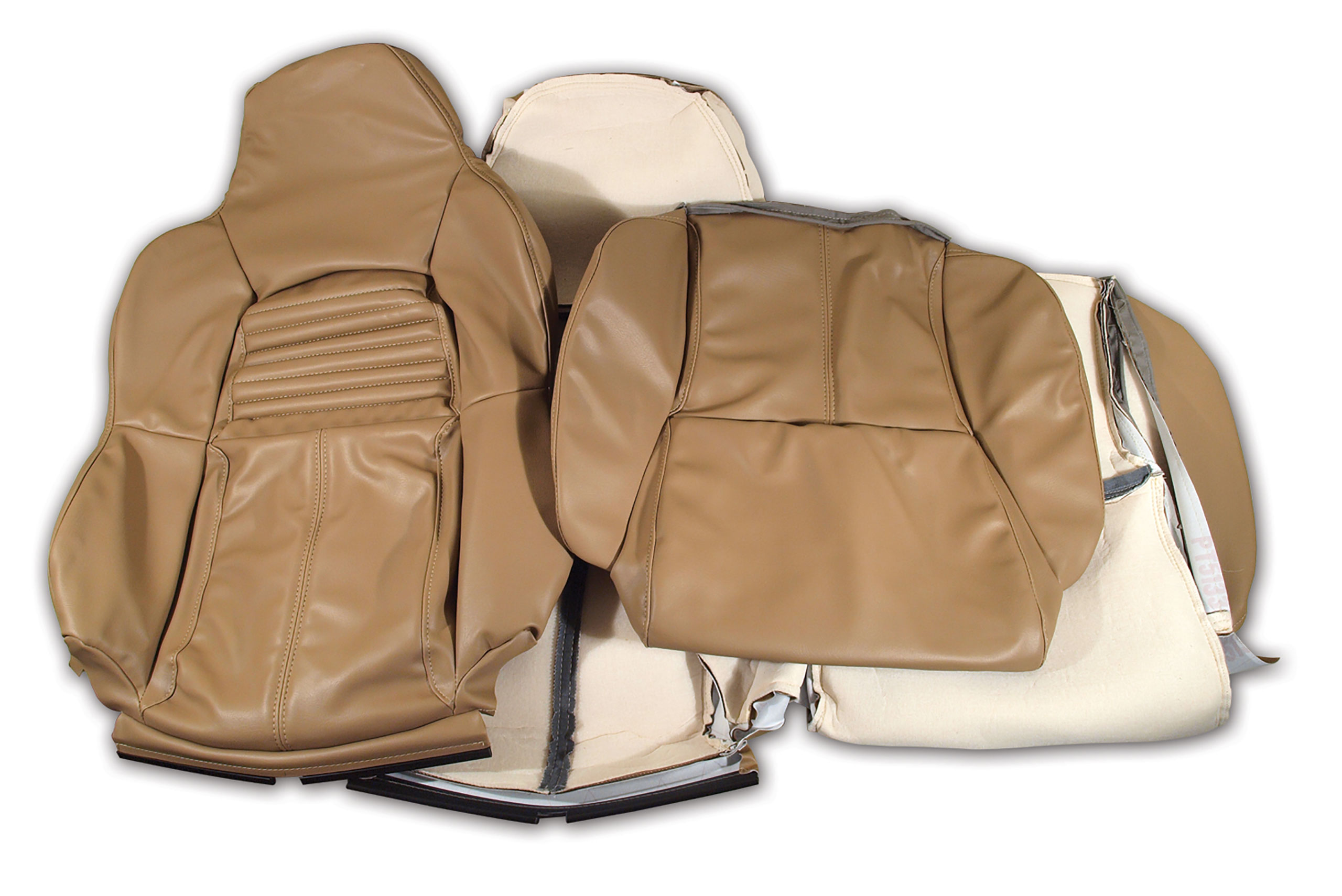 1994-1996 Corvette C4 "Leather-Like" Vinyl Seat Covers Beige Standard CA-447382 