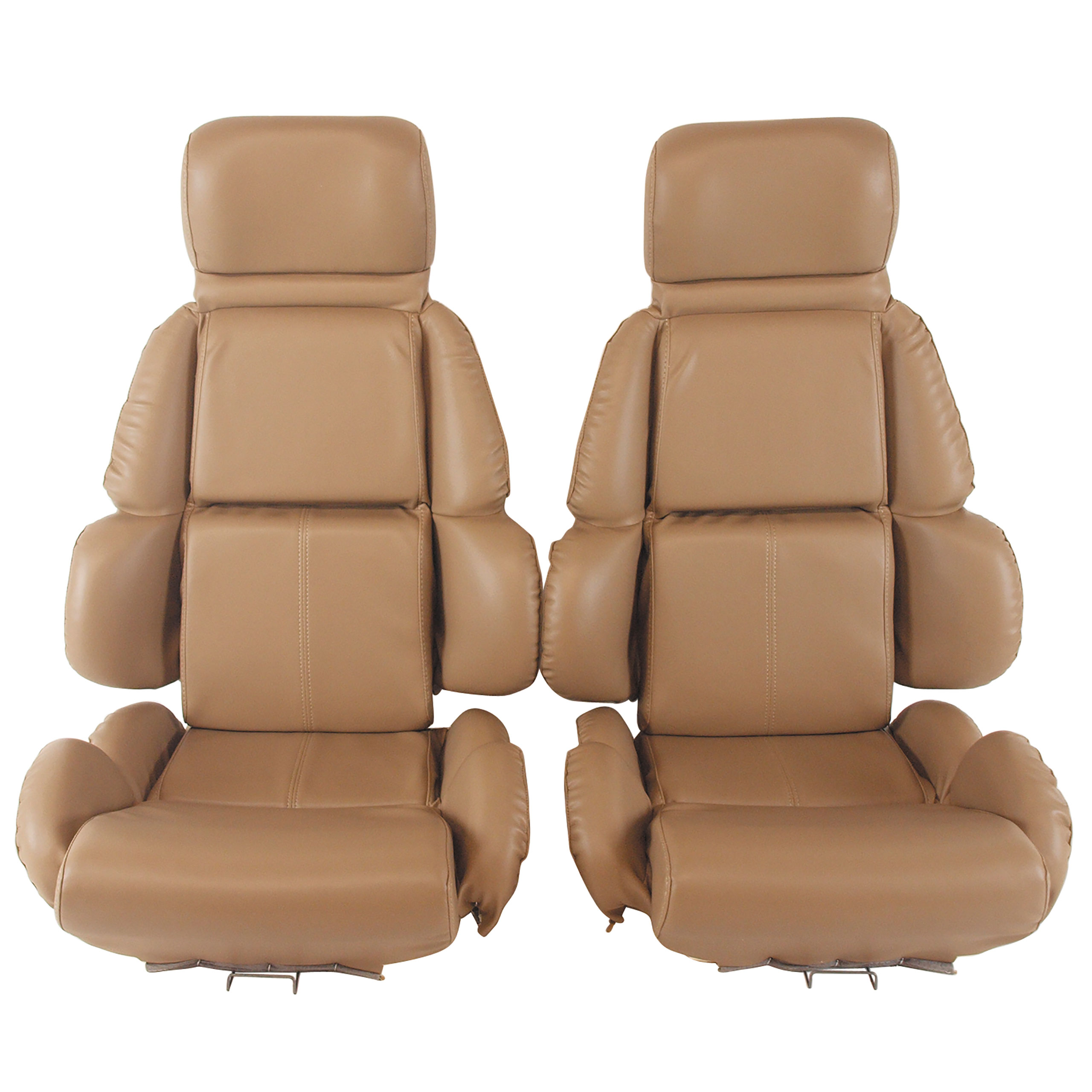 1993 Corvette C4 Mounted "Leather-Like" Vinyl Seat Covers Beige Standard CA-448982 