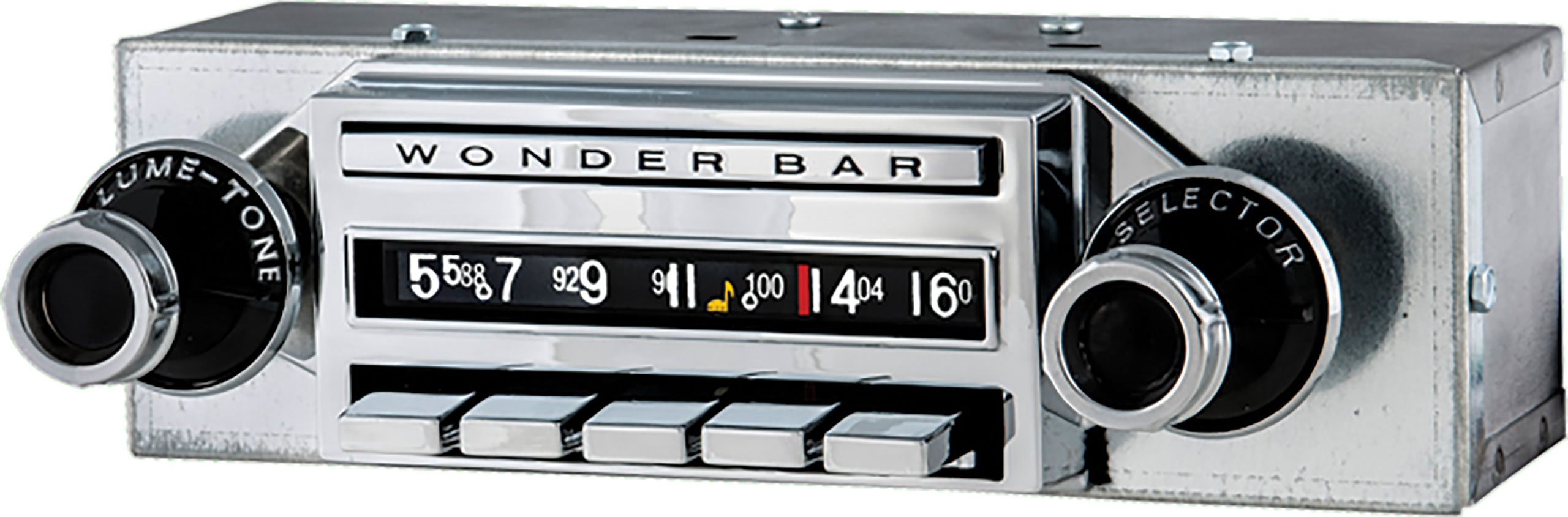 59-60 Corvette C1 AM/FM Wonderbar Stereo Radio W/Bluetooth & Upgraded Power Supply CA-45038 