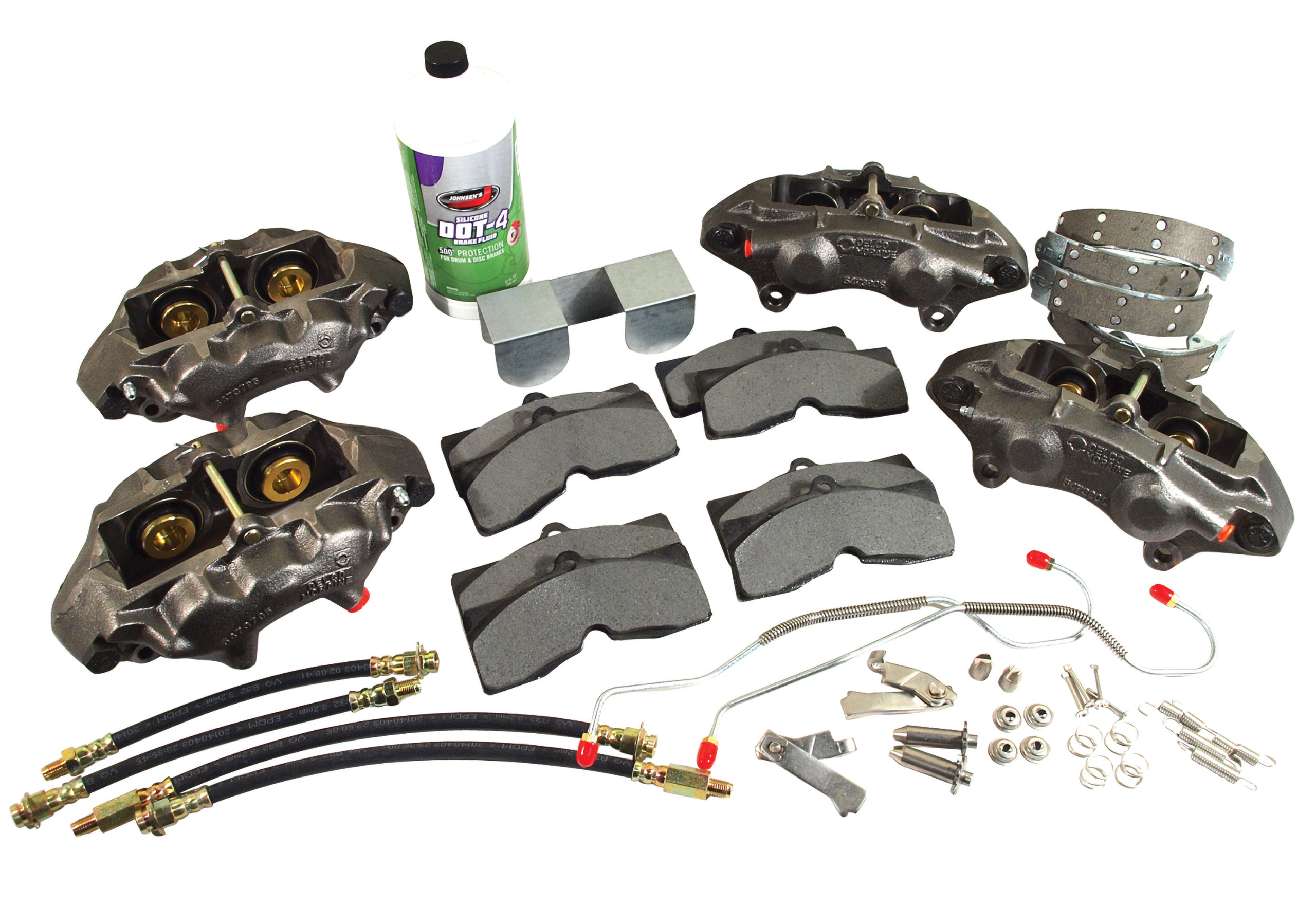 65-82 Corvette C2-C3 43035 Rebuilt Delco Moraine liper Set #2 w/ OE Style Lip Seals & Park Brake Kit CA-45605 