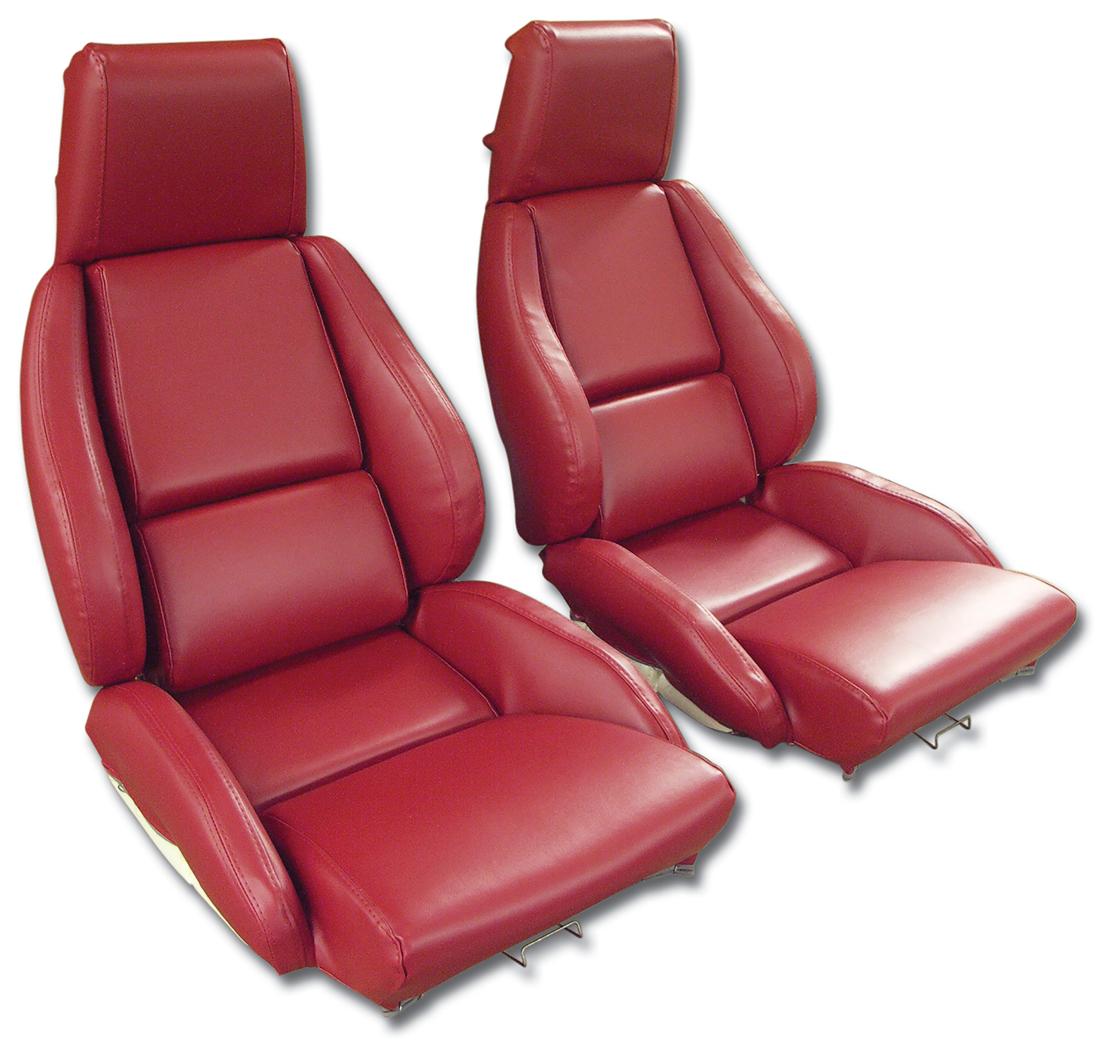 86-88 Corvette C4 468674 OE Style 100% Leather Sport Seat Covers W/O Perforated Inserts Blue CA-468875 