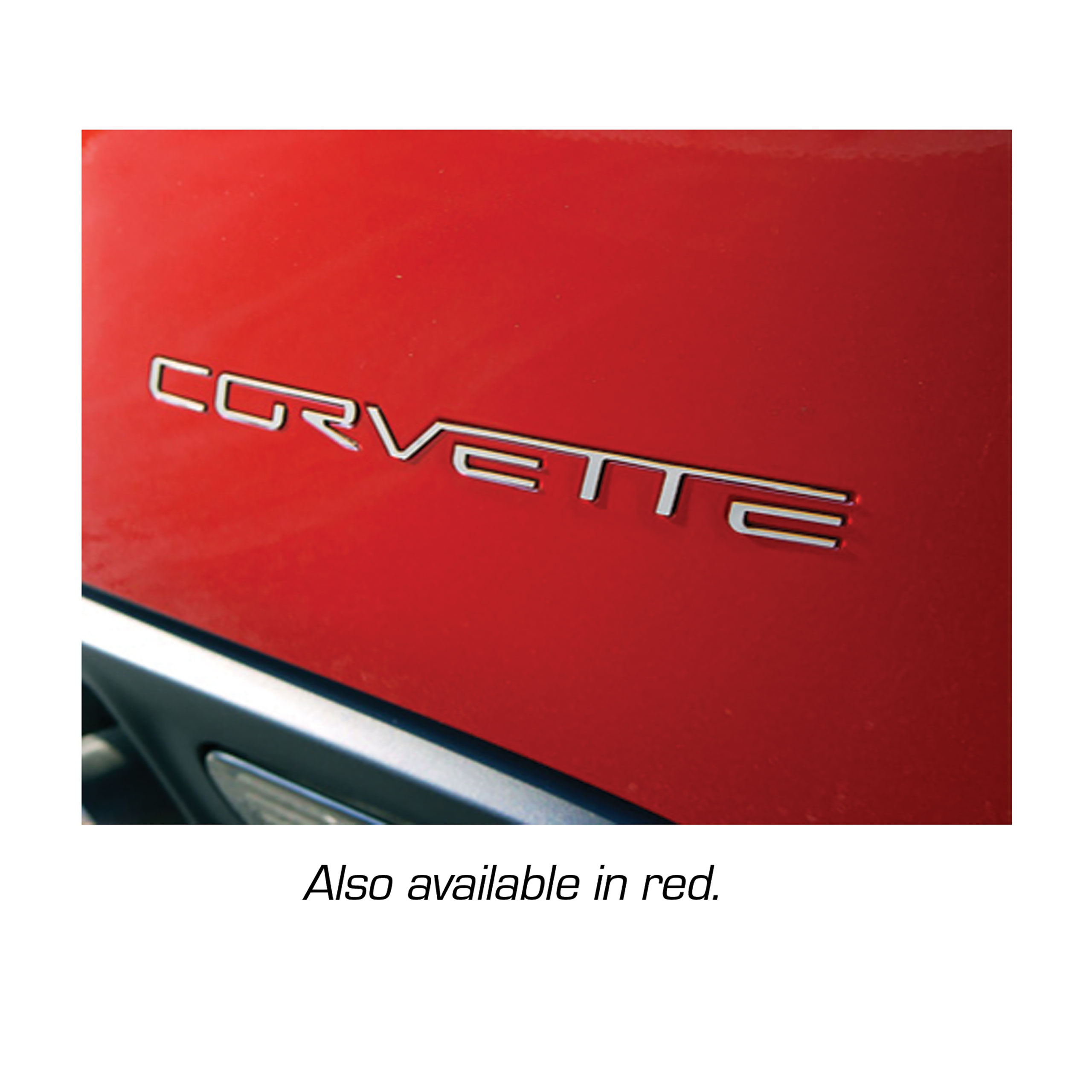 Letter Set- Rear Acrylic - Red For 2005-2013 Corvette