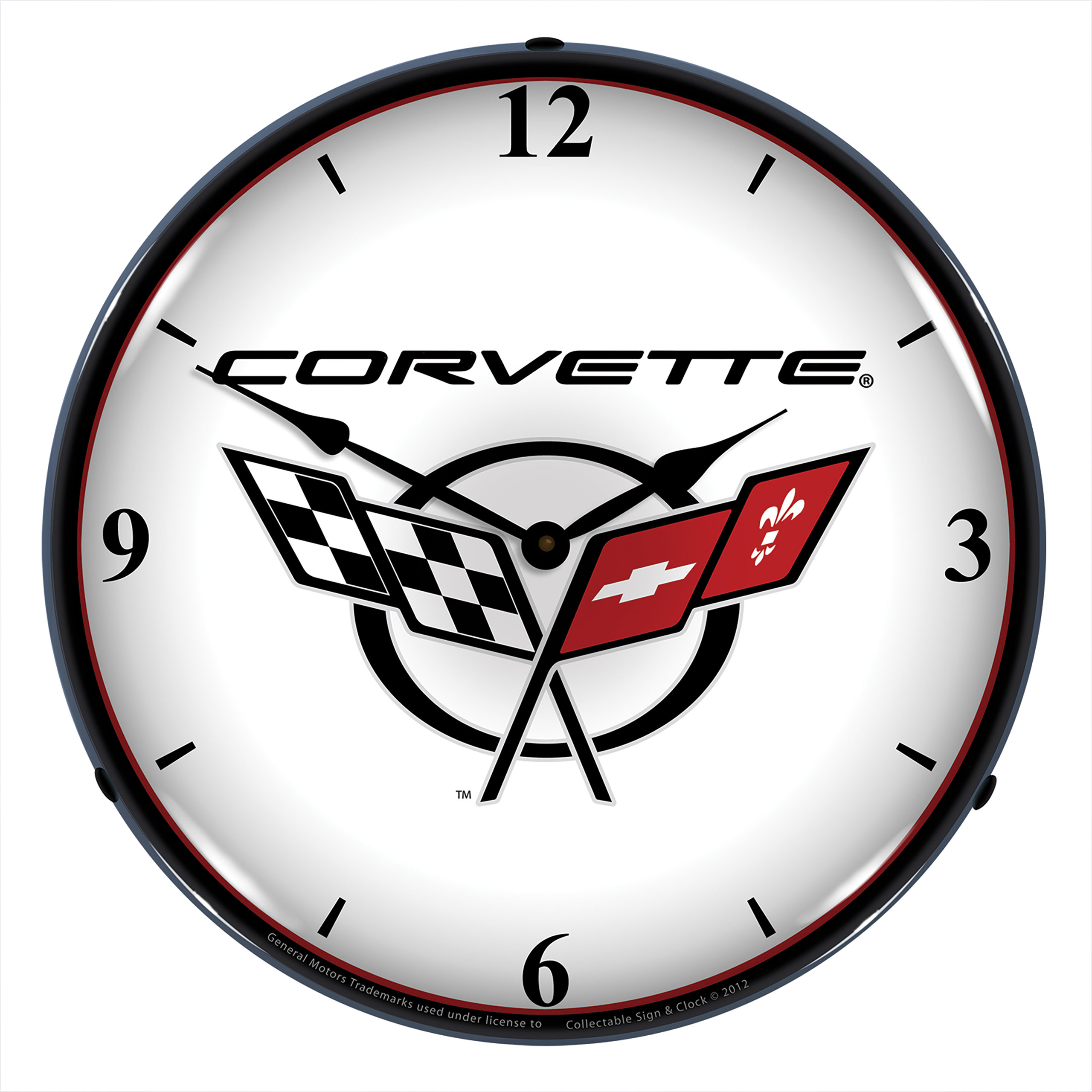 1997-2004 Corvette C5 LED Clock W/C5 Logo CA-52655 