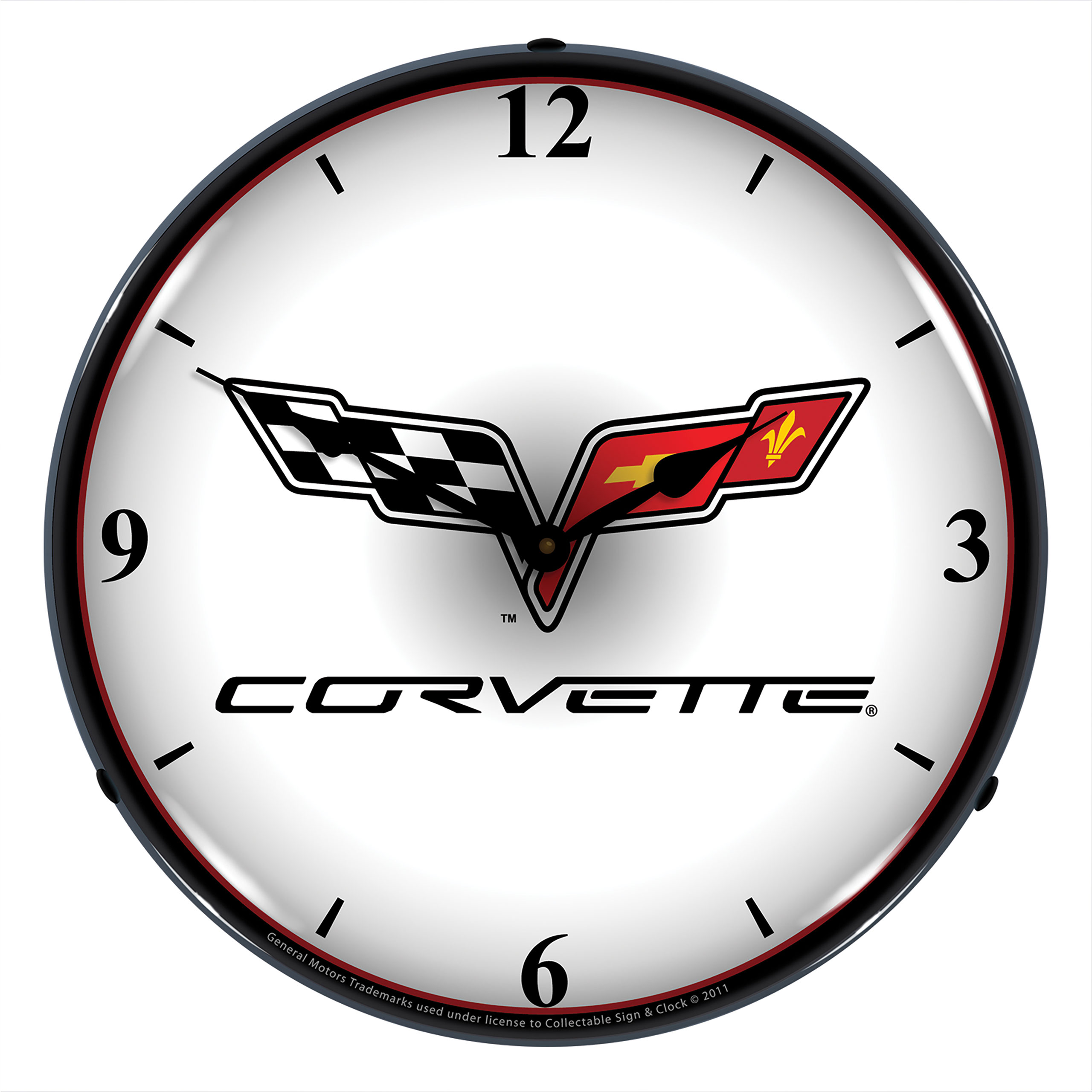 2005-2013 Corvette C6 LED Clock W/C6 Logo CA-52656 