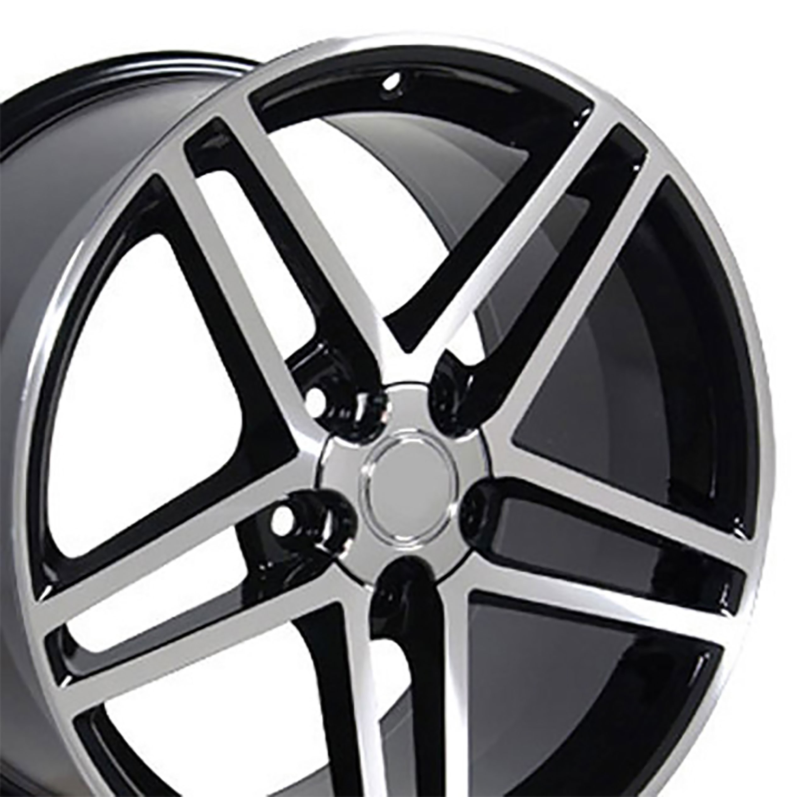 1988-2004 Corvette C4-C5 Z06 Wheel Black Machined Face 17X95 CA-53418 