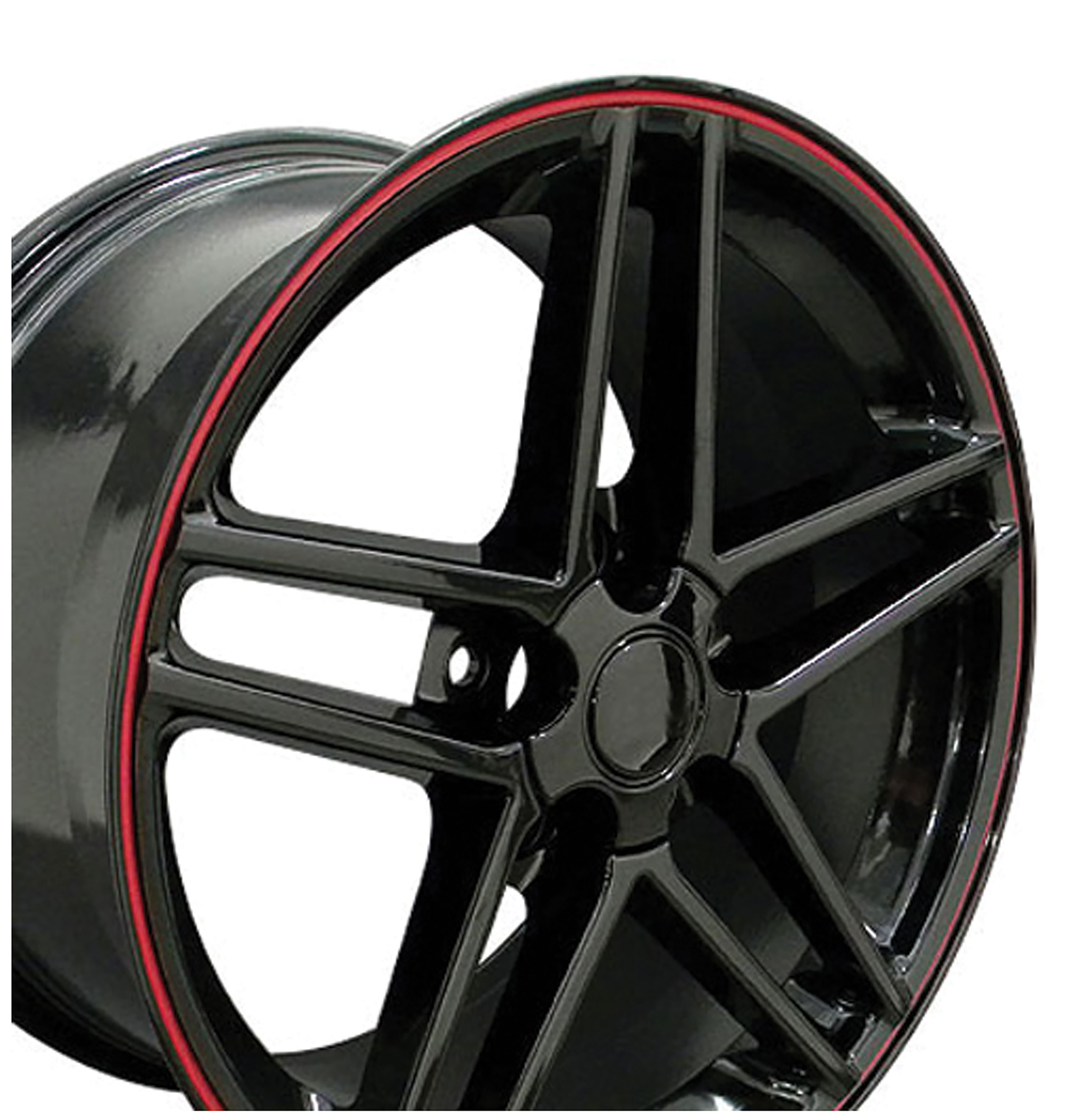 2005-2013 Corvette C6 Z06 Wheel - Black Red Band 19x10 CA-53460 