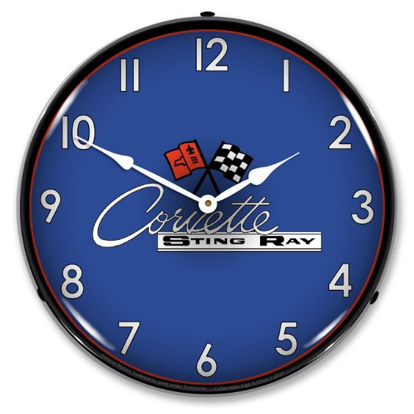 1963-1967 C2 LED Clock- C2 Blue CA-57614 