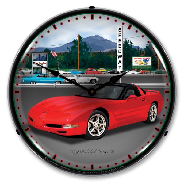 1997-2004 Corvette C5 LED Clock- C5 Raceway CA-57633 