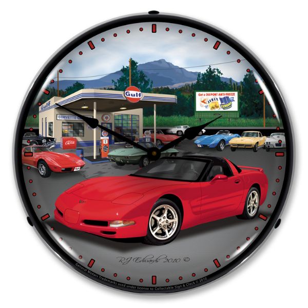 1997-2004 Corvette C5 LED Clock- C5 Gulf CA-57637 